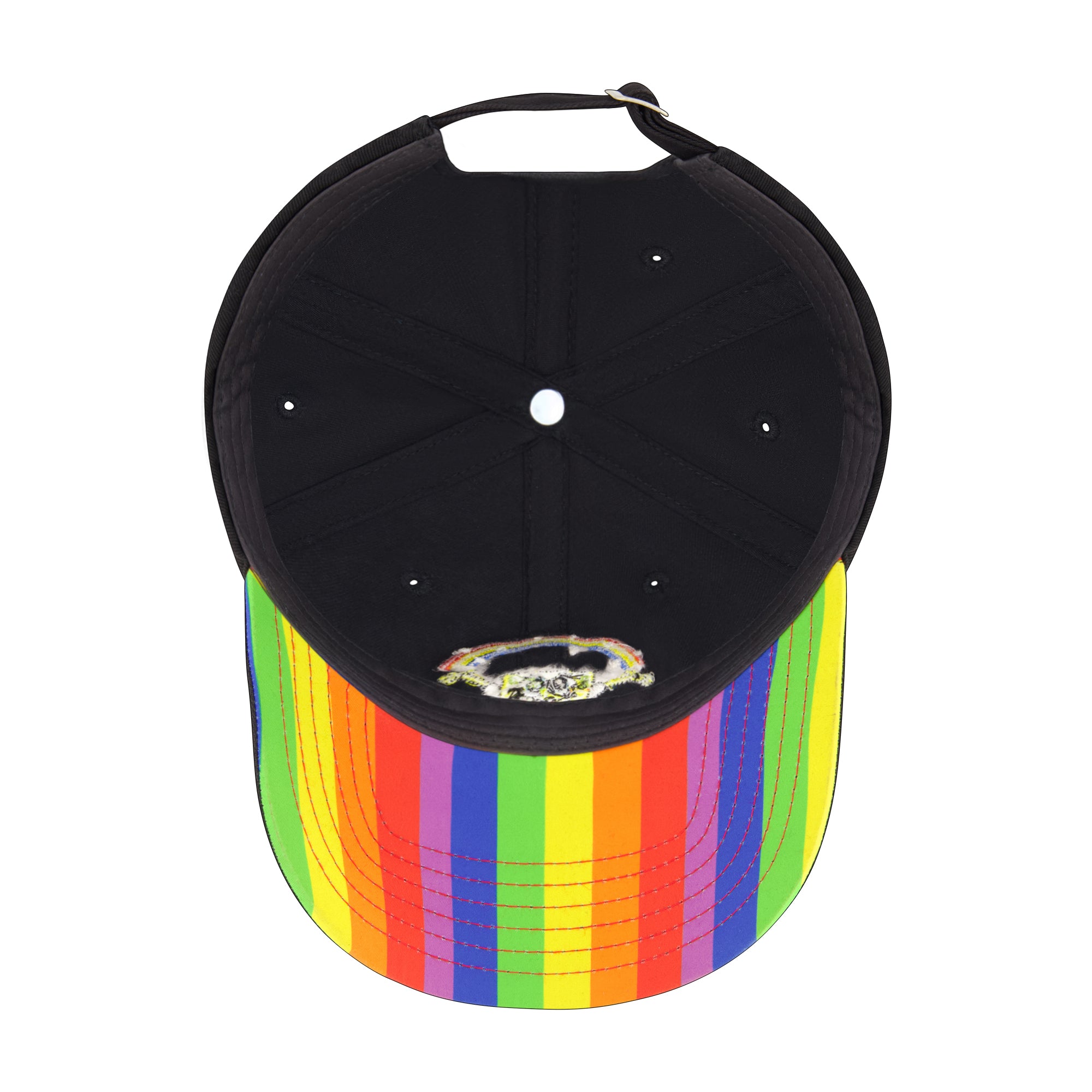 Nick Spongebob Rainbow Dad Cap, Black