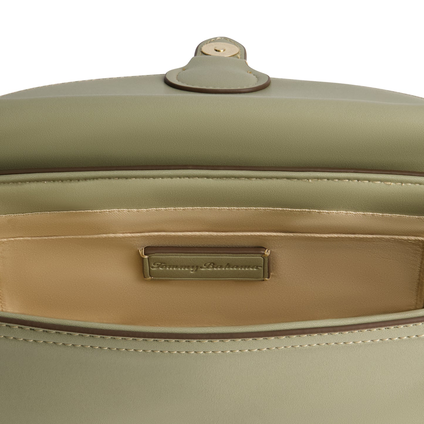 Tommy Bahama Raffia/PU Crossbody Flap Bag, SAGE