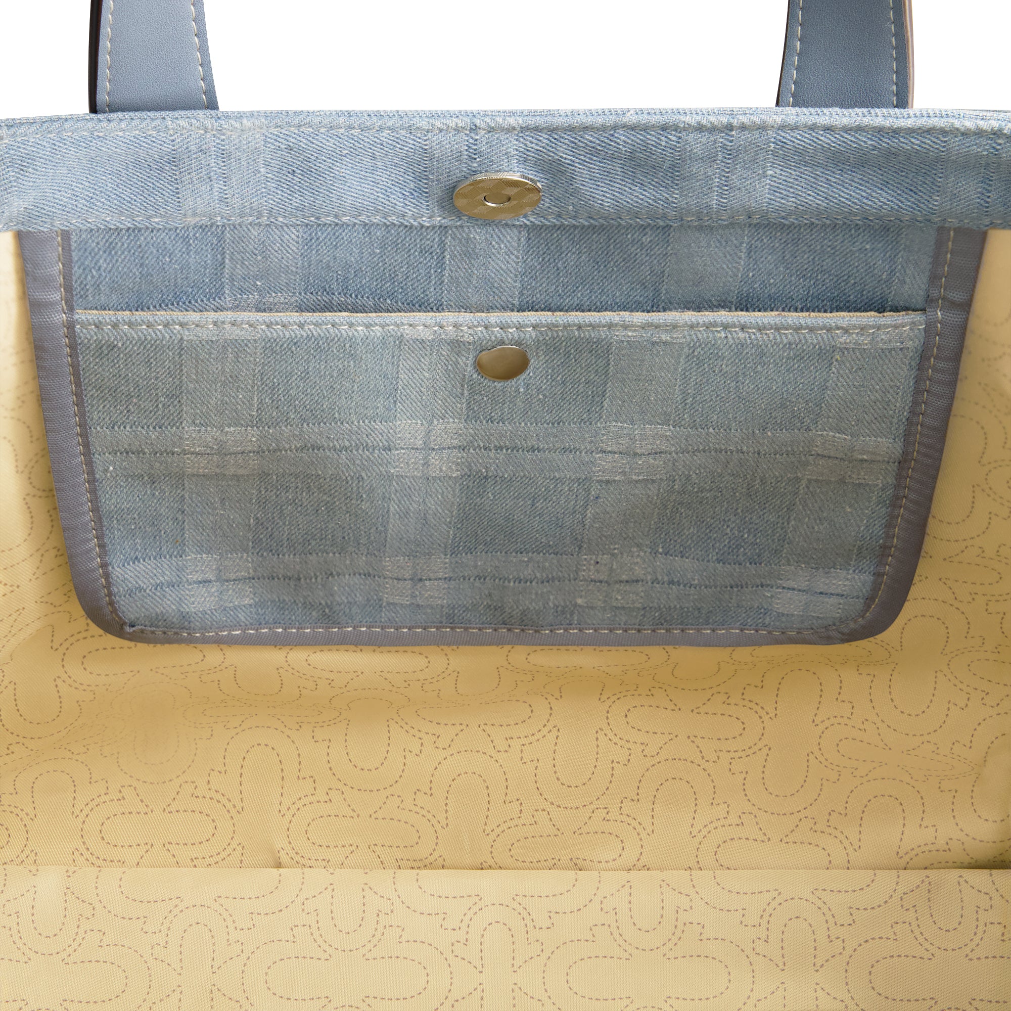 True Religion Striped Denim City Tote