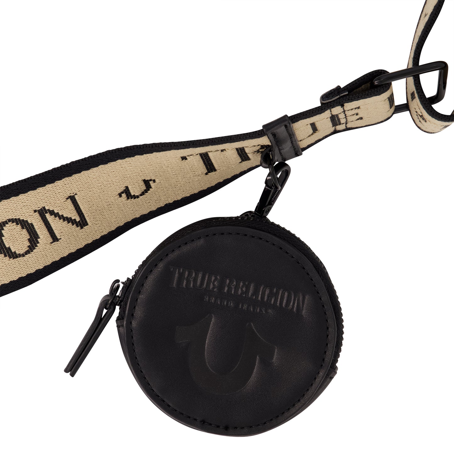 True Religion Mini Crescent Hobo, Black