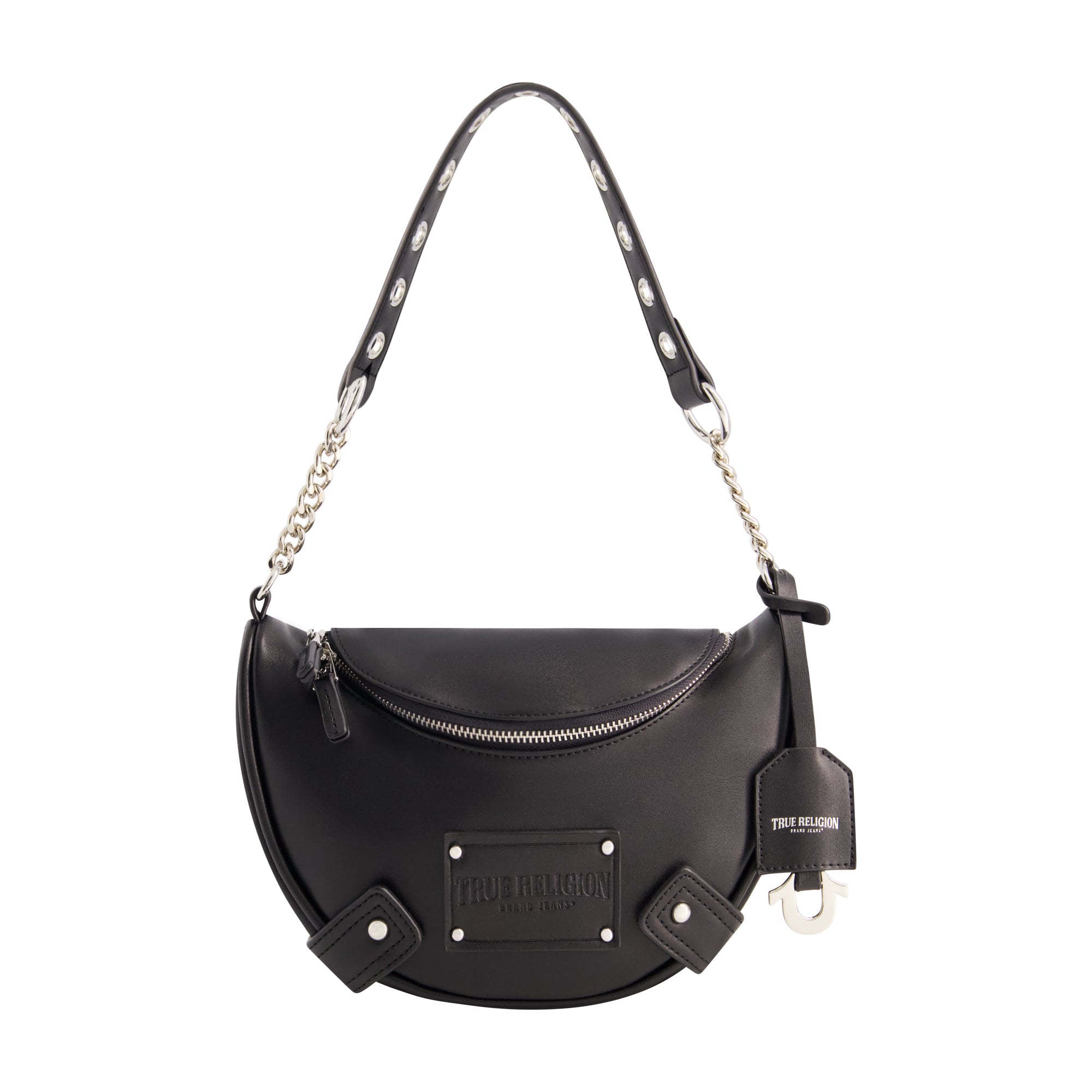 True Religion Chain Handle Hobo, Black