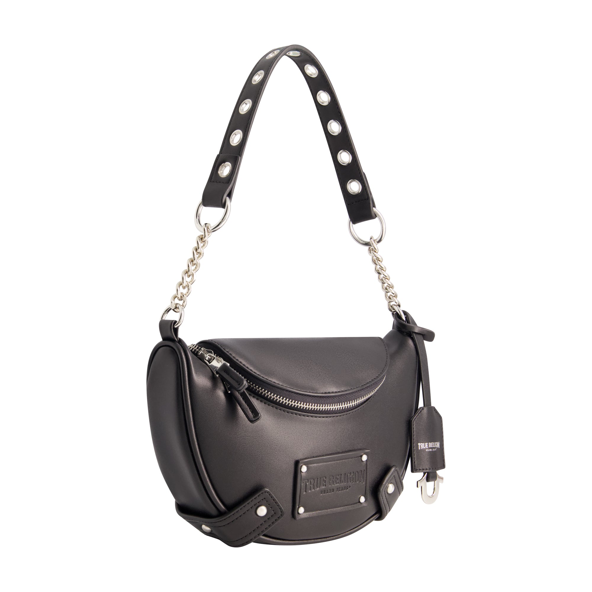True Religion Chain Handle Hobo, Black