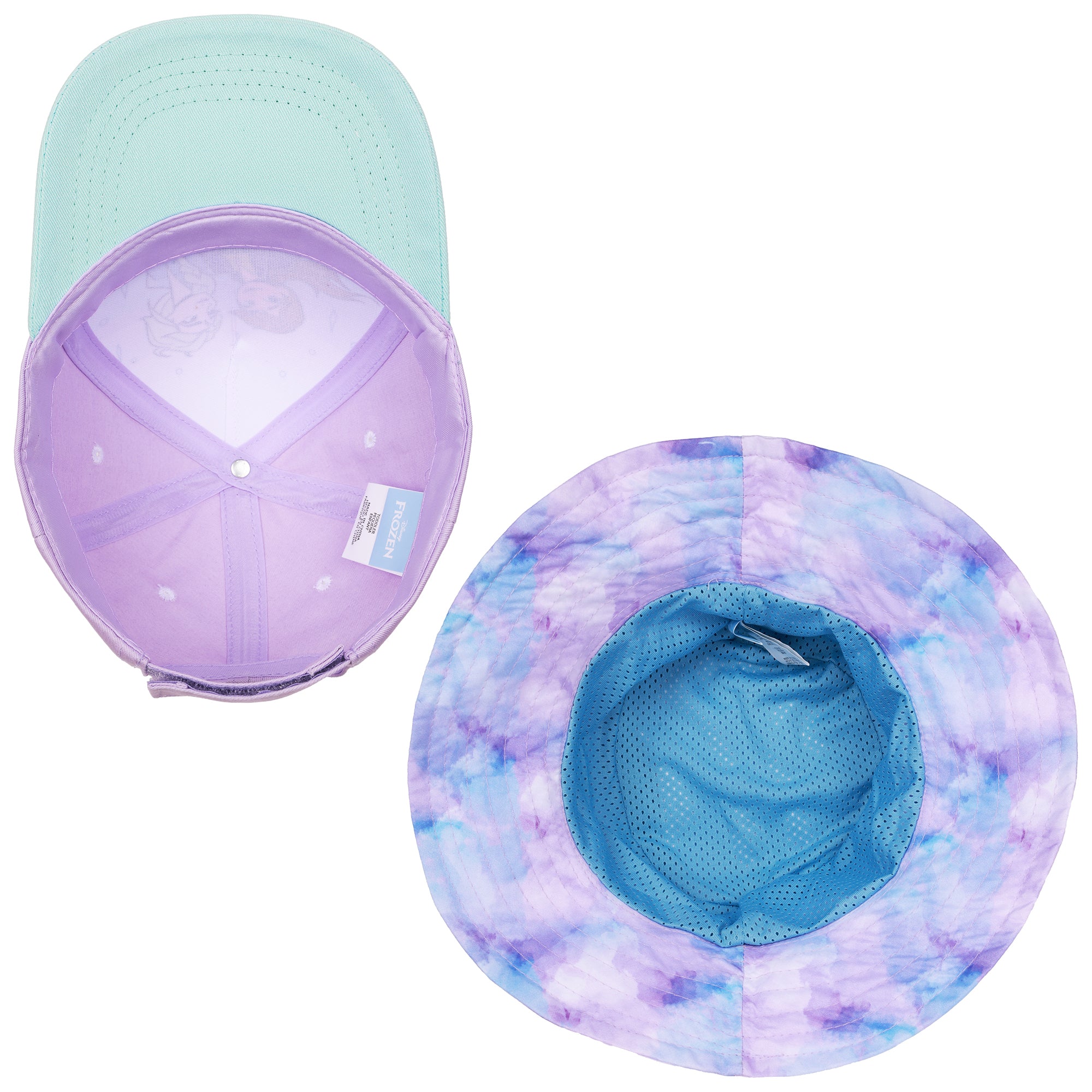 Disney Frozen Anna & Elsa kids Hat Set – Baseball Cap and Bucket Hat