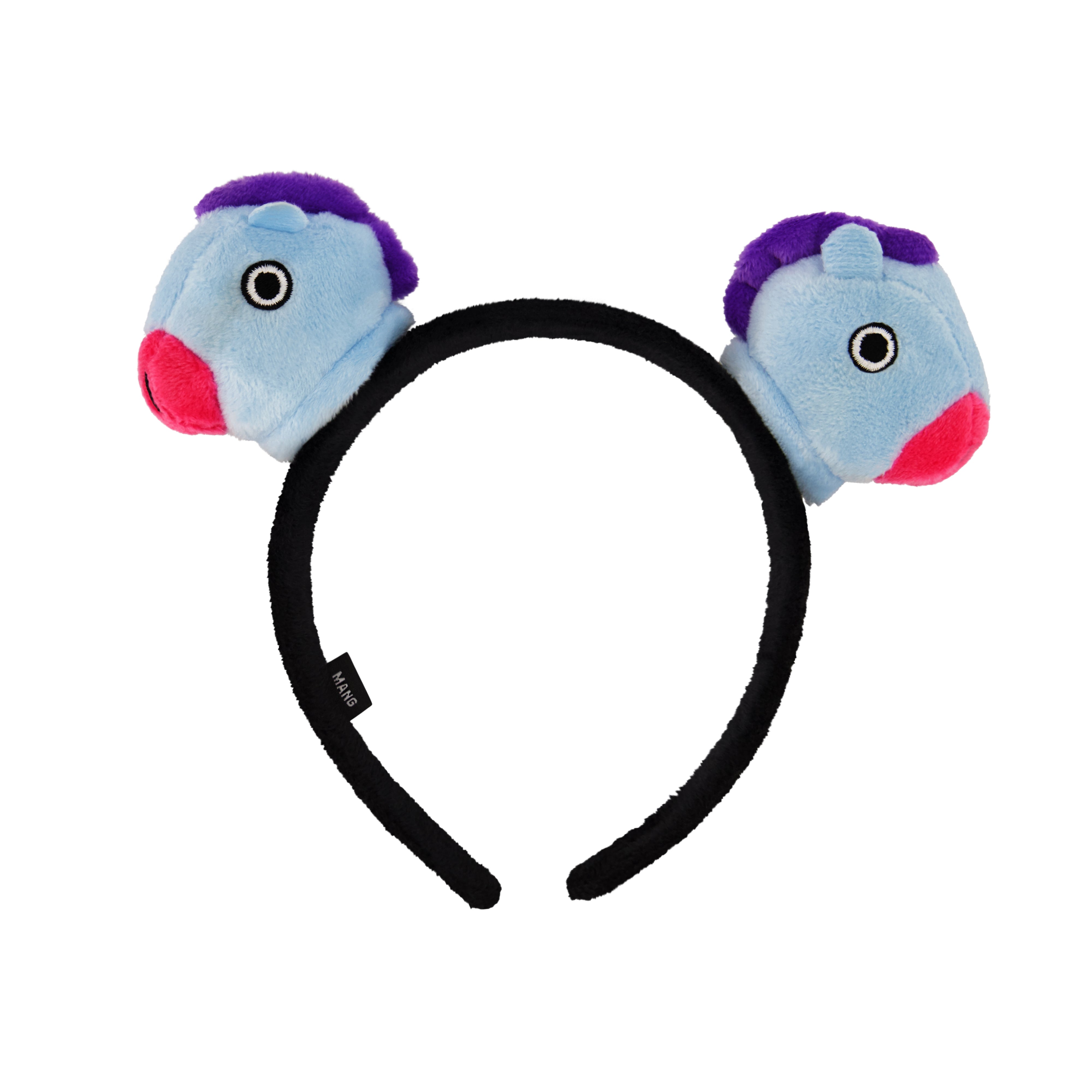 BT21 LINE FRIENDS 3D Plush Embroidered Womens Headband, MANG, One Size