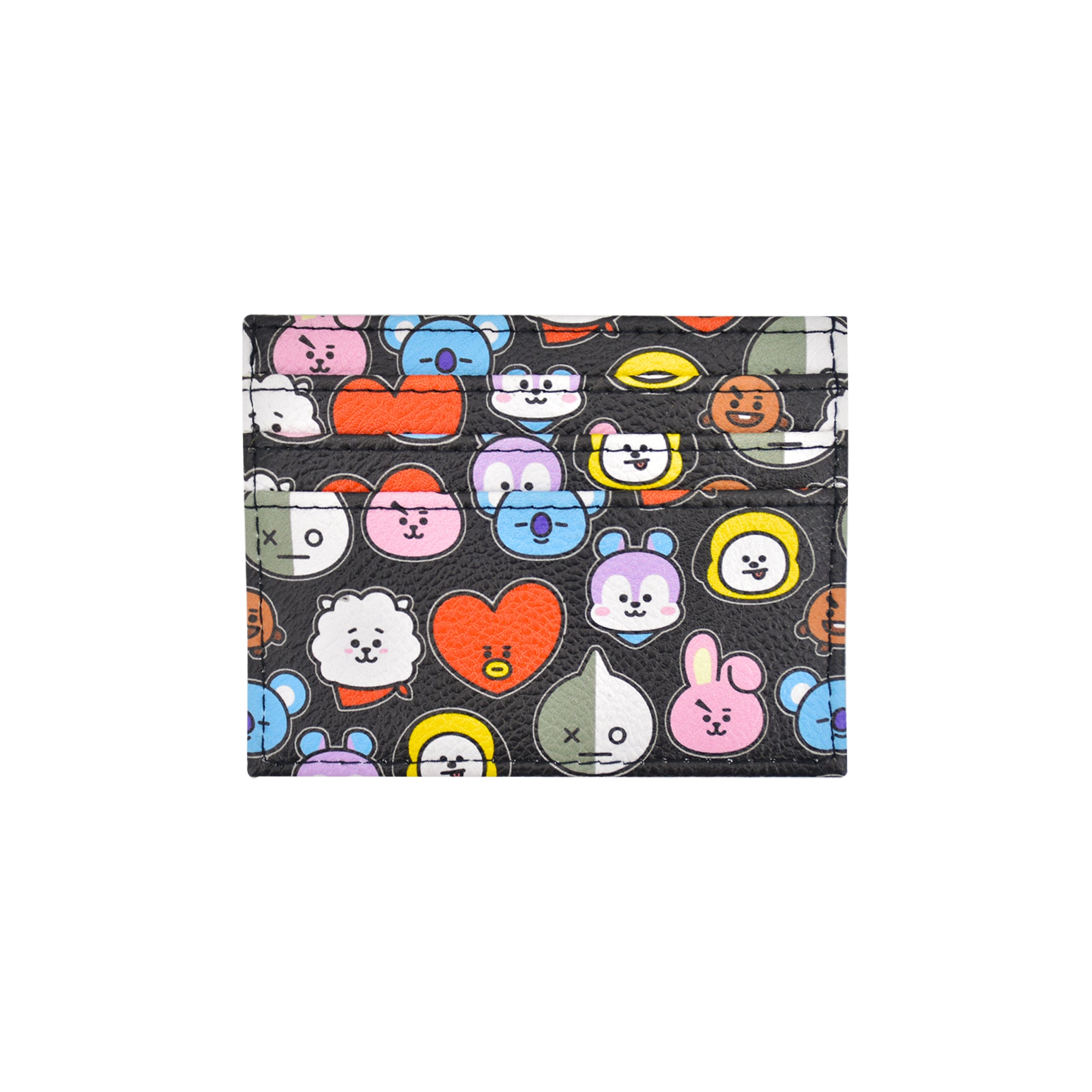Bt21 Printed Card Holder, Black
