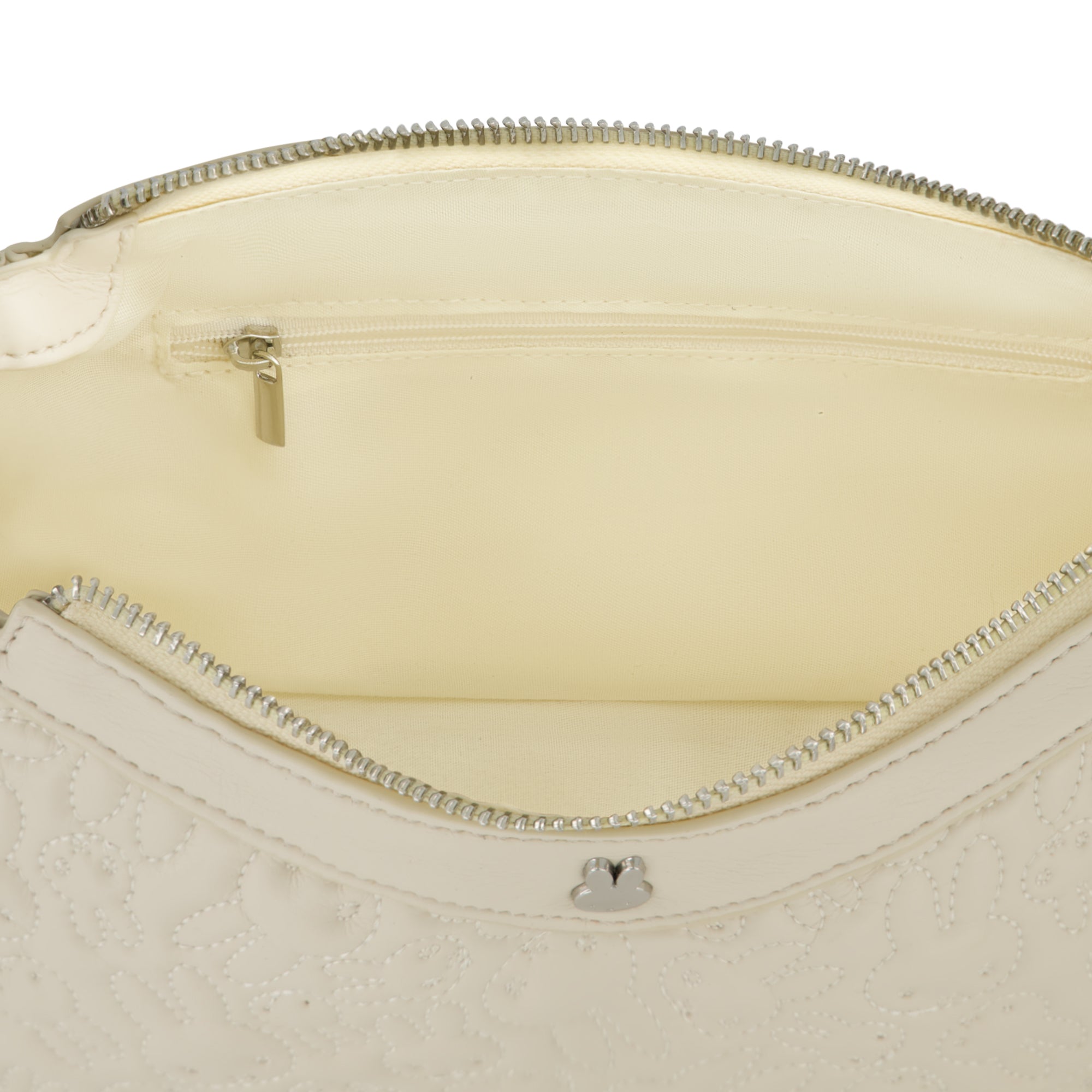 Danielle Nicole Miffy Quilted PU Shoulder Bag with Charm in White