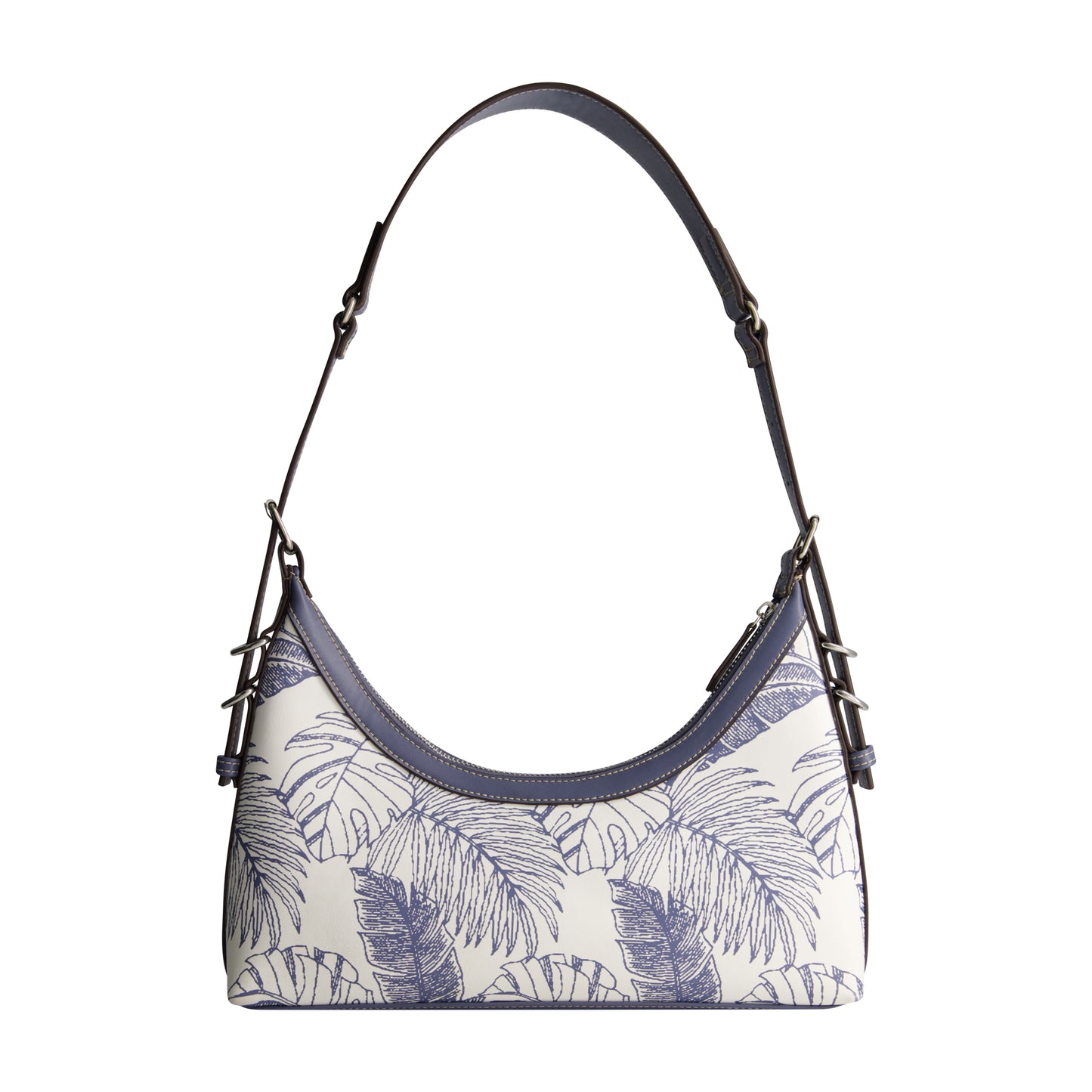 Tommy Bahama Graphic Leaf Print City Hobo, NAVY