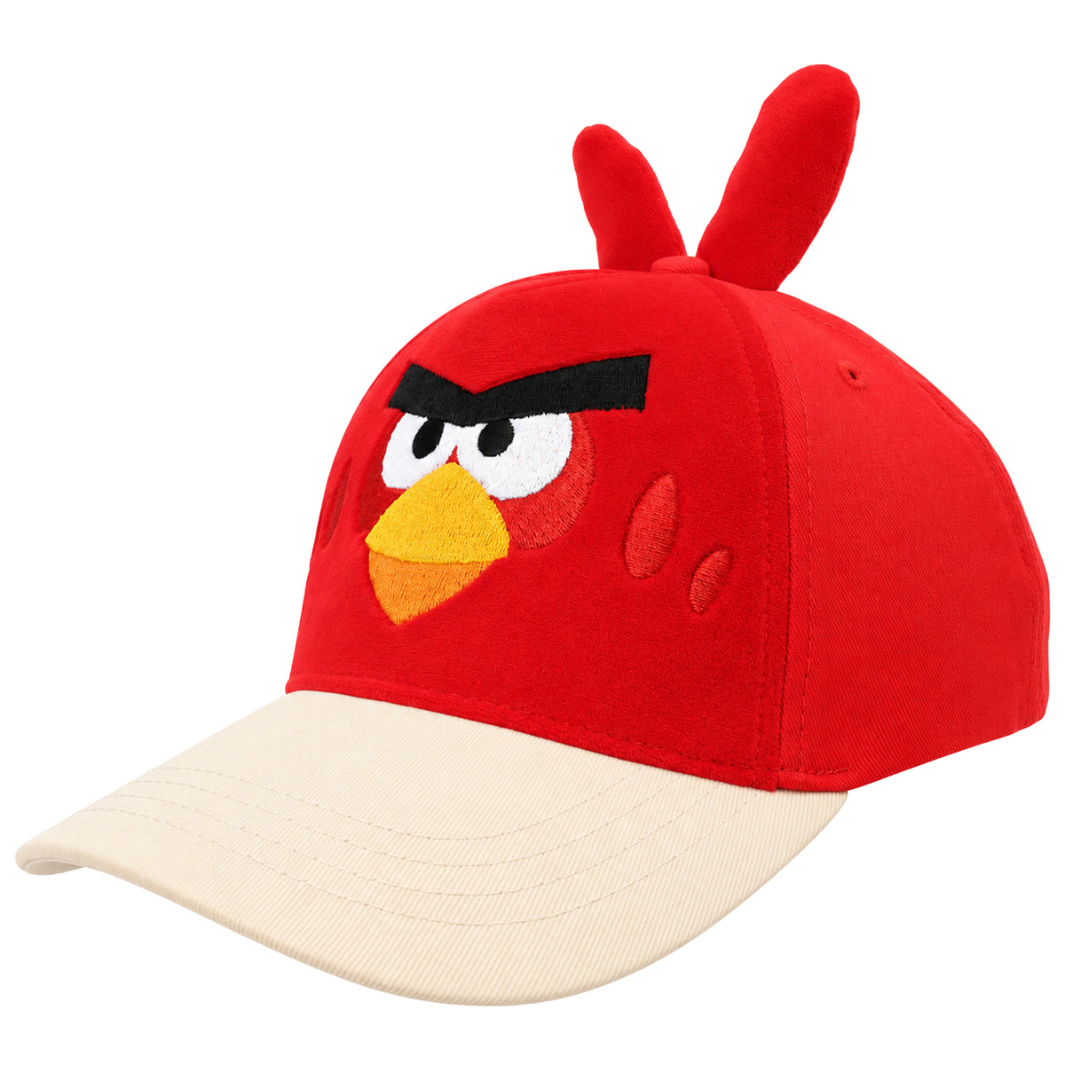 Angry Birds Boys Red Character Baseball Cap – Adjustable Curved Brim Hat