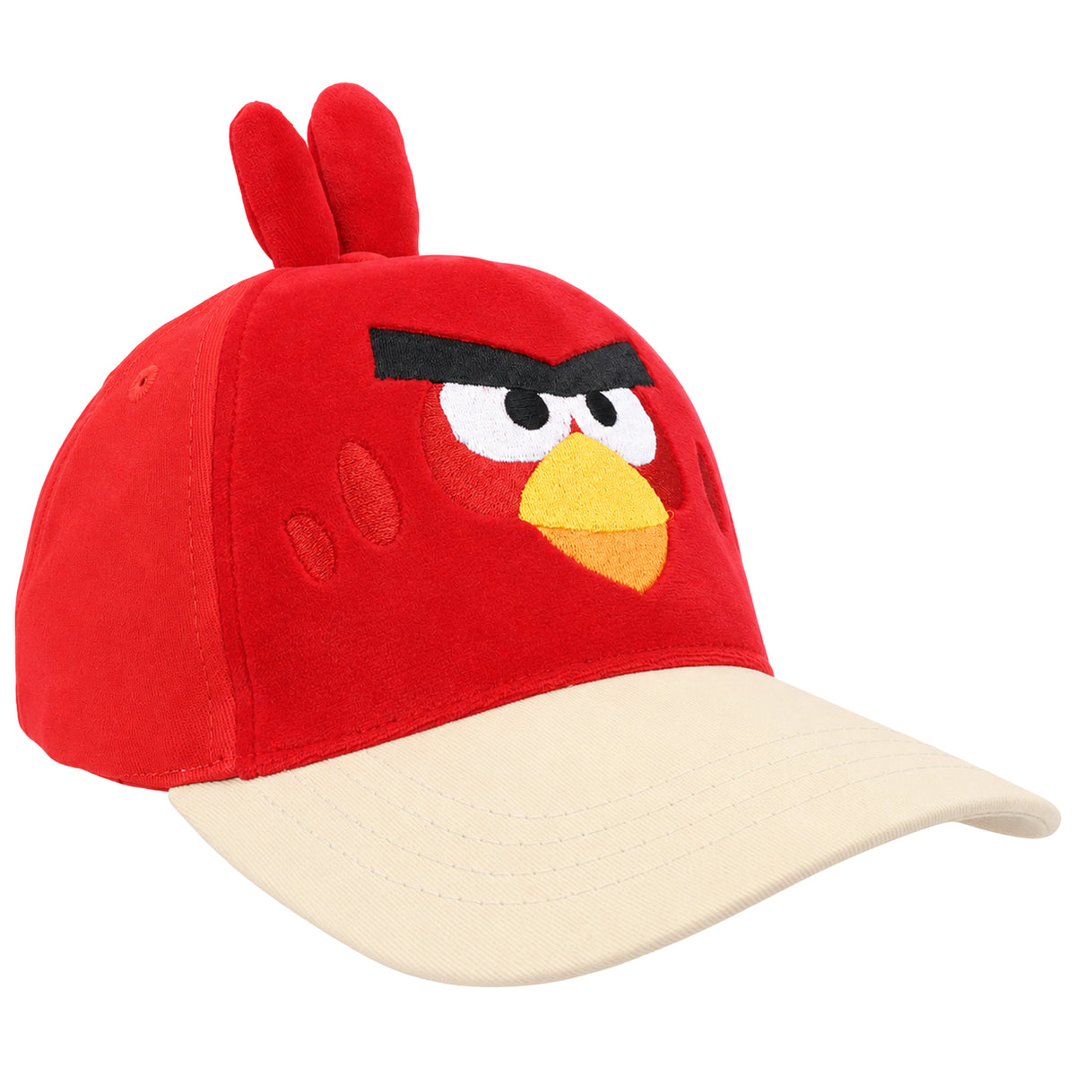 Angry Birds Boys Red Character Baseball Cap – Adjustable Curved Brim Hat