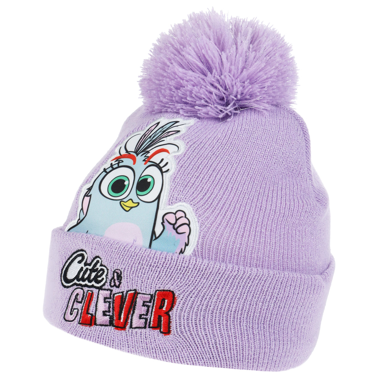 Angry Birds Girls “Cute & Clever” Pom Beanie and Glove Set