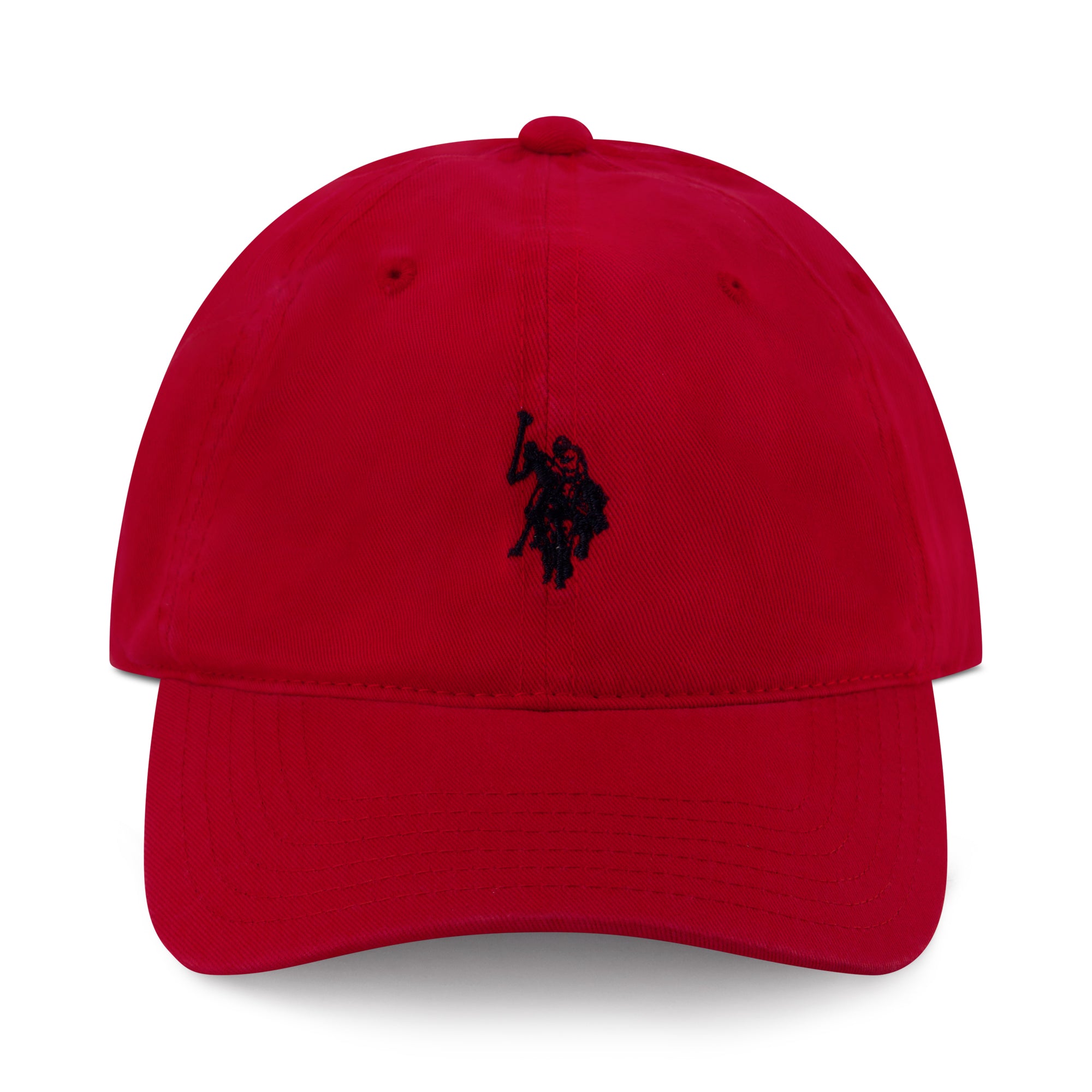 U.S. Polo Assn. Small Polo Pony Logo Baseball Hat, 100% Cotton, Adjustable Cap