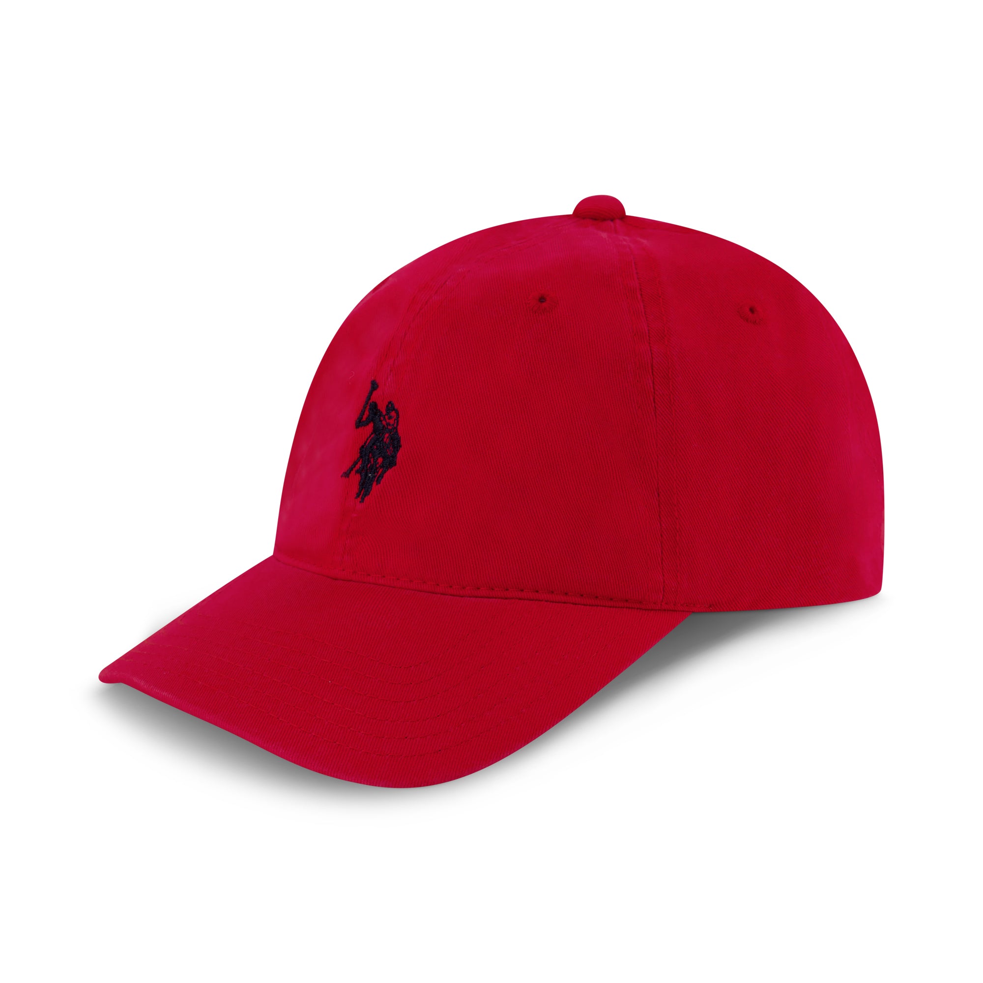 U.S. Polo Assn. Small Polo Pony Logo Baseball Hat, 100% Cotton, Adjustable Cap