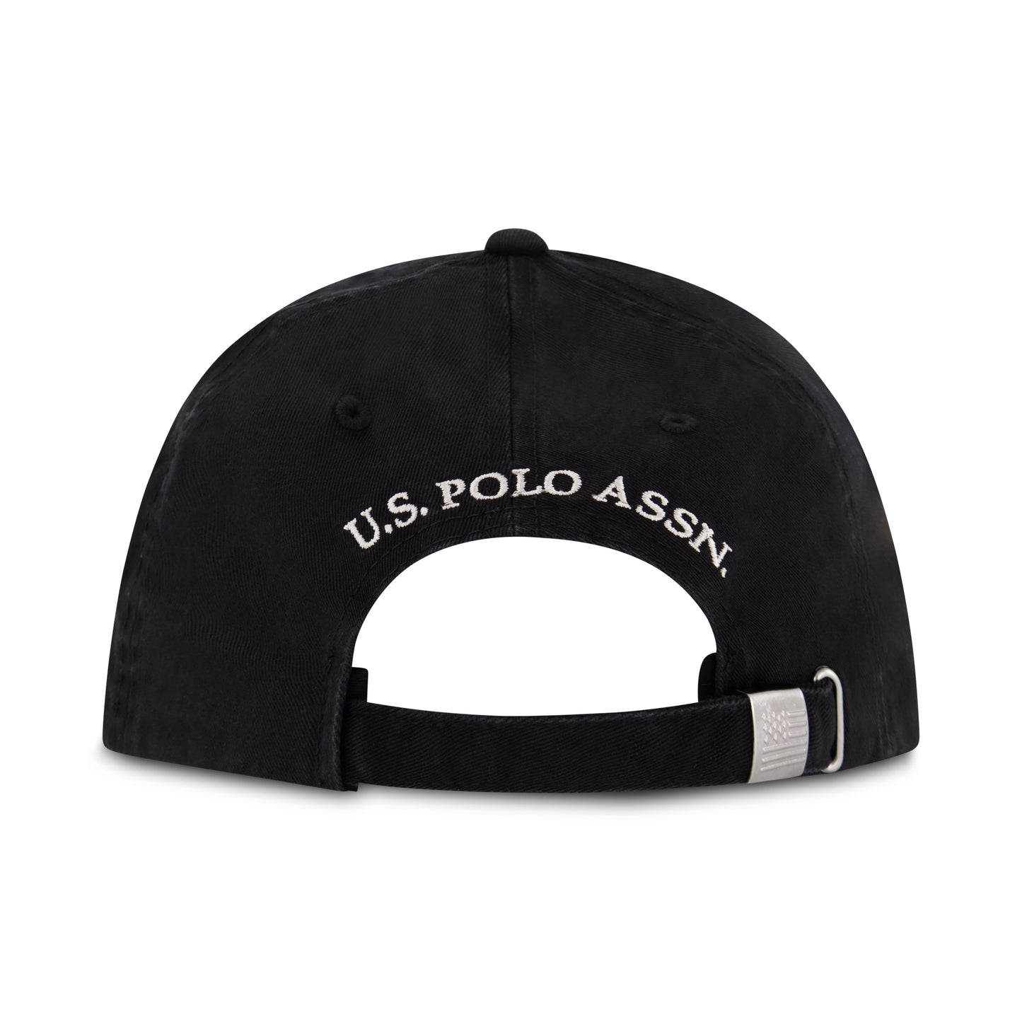 U.S. Polo Assn. Classic Black Dad Hat - Embroidered Polo Player