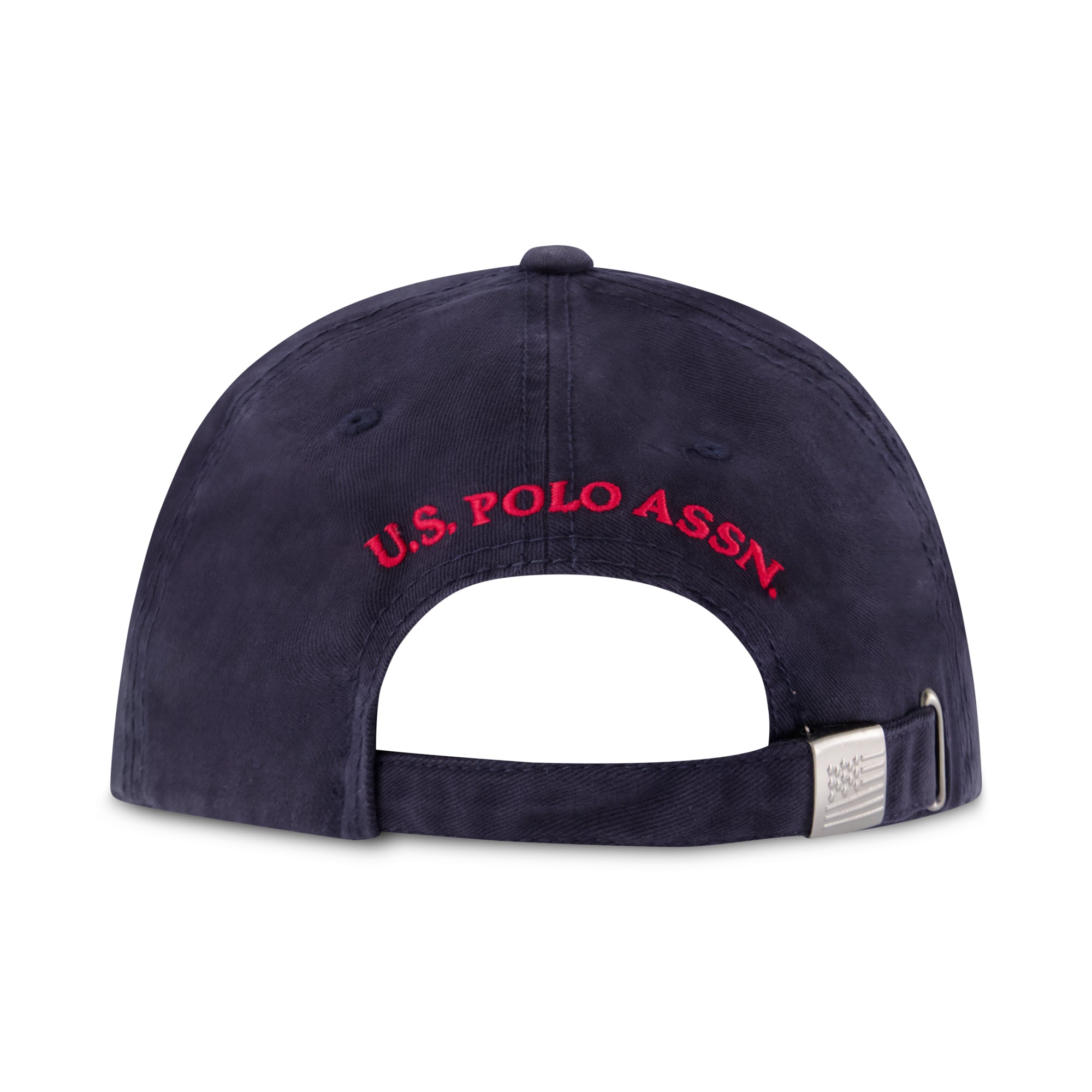U.S. Polo Assn. Classic Navy Baseball Cap with Red Embroidered Logo