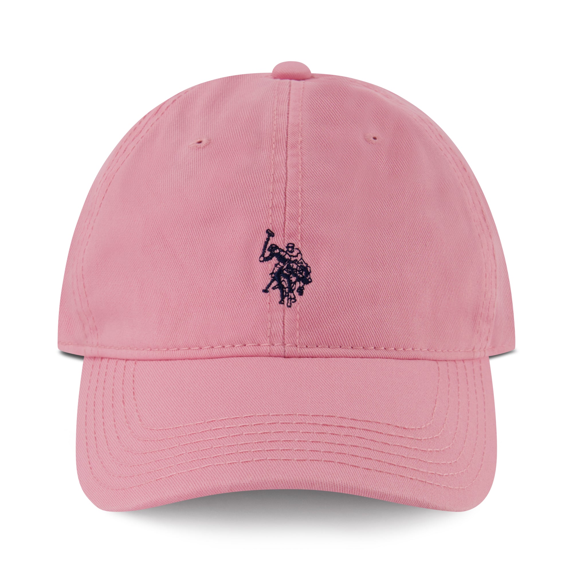 U.S. Polo Assn. Small Polo Pony Logo Baseball Hat, 100% Cotton, Adjustable Cap