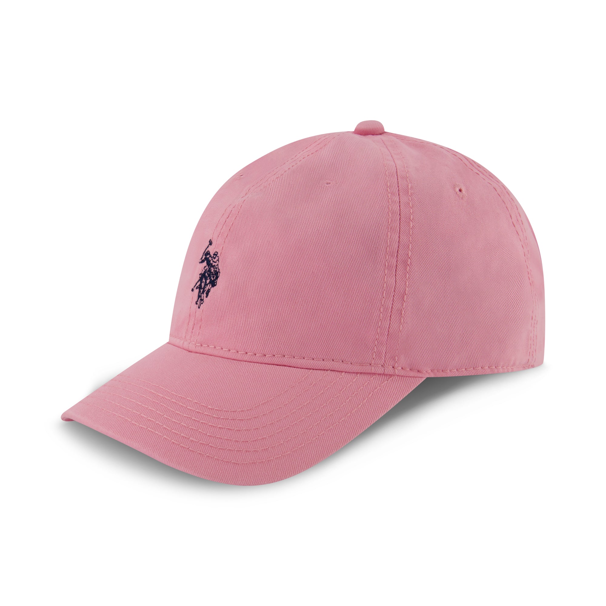 U.S. Polo Assn. Small Polo Pony Logo Baseball Hat, 100% Cotton, Adjustable Cap
