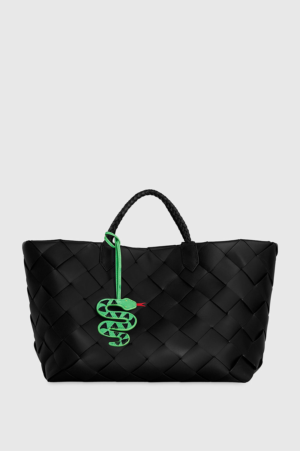 Rebecca Minkoff Snake Bag Charm Acid Green