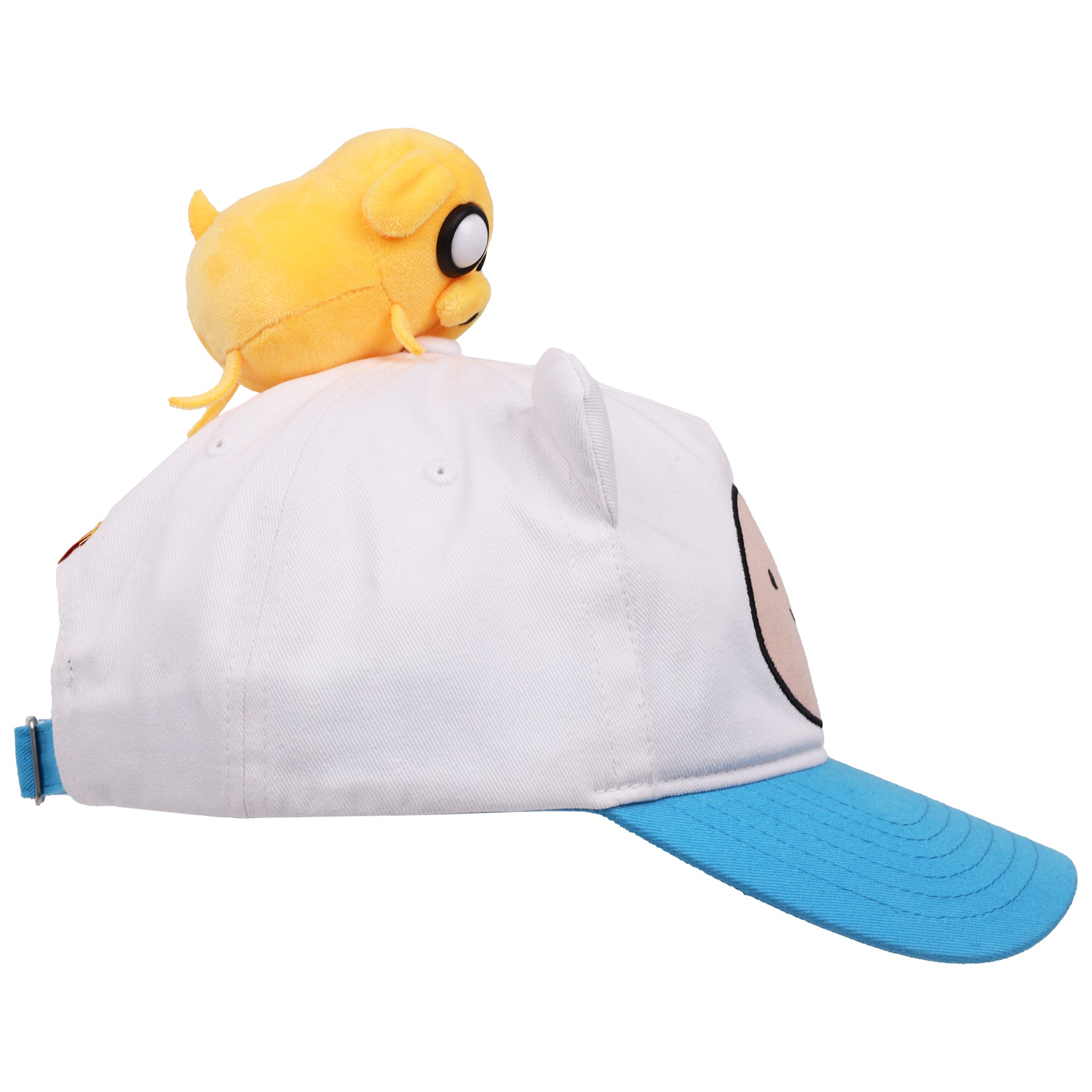 Adventure Time Finn & Jake 3D Plush Dad Cap – Adjustable Curved Brim Hat