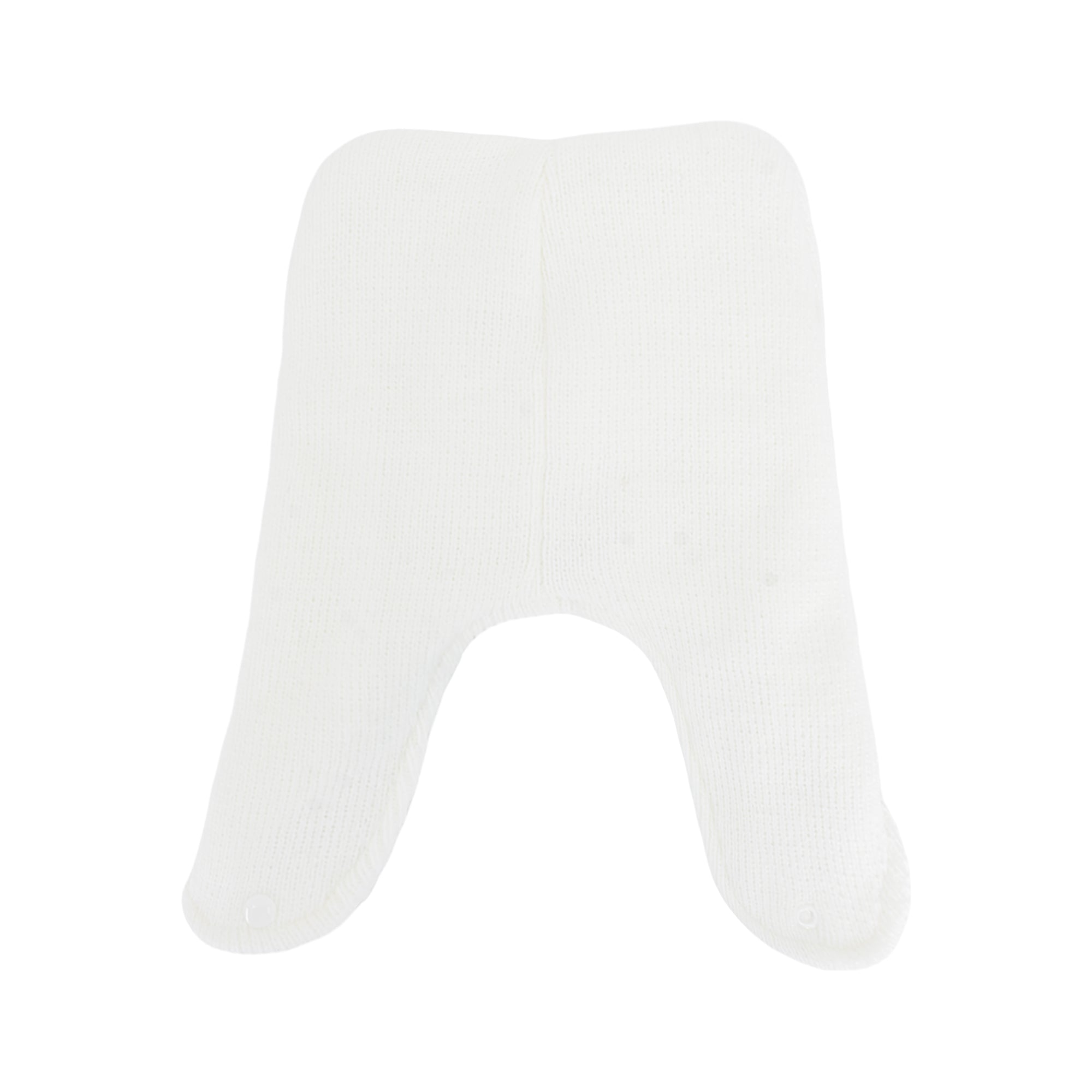 Solid Knit Trapper Beanie Hat with Ear Flaps Adjustable Snap Closure