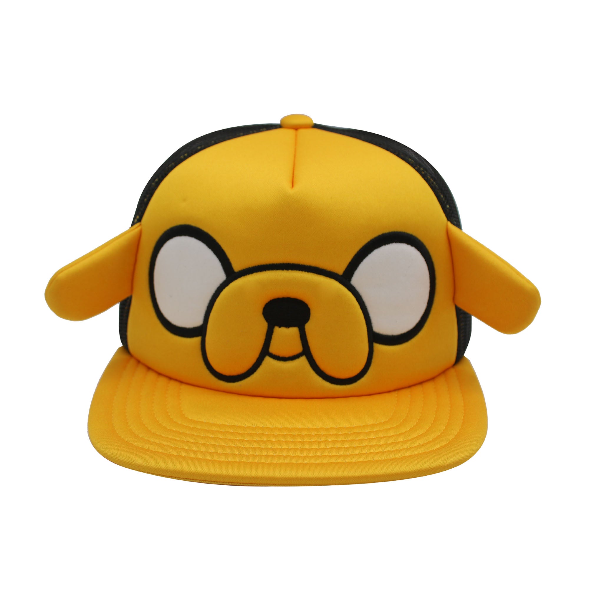 Adventure Time Jake 3D Ears Snapback Hat – Flat Brim Cartoon Character Cap