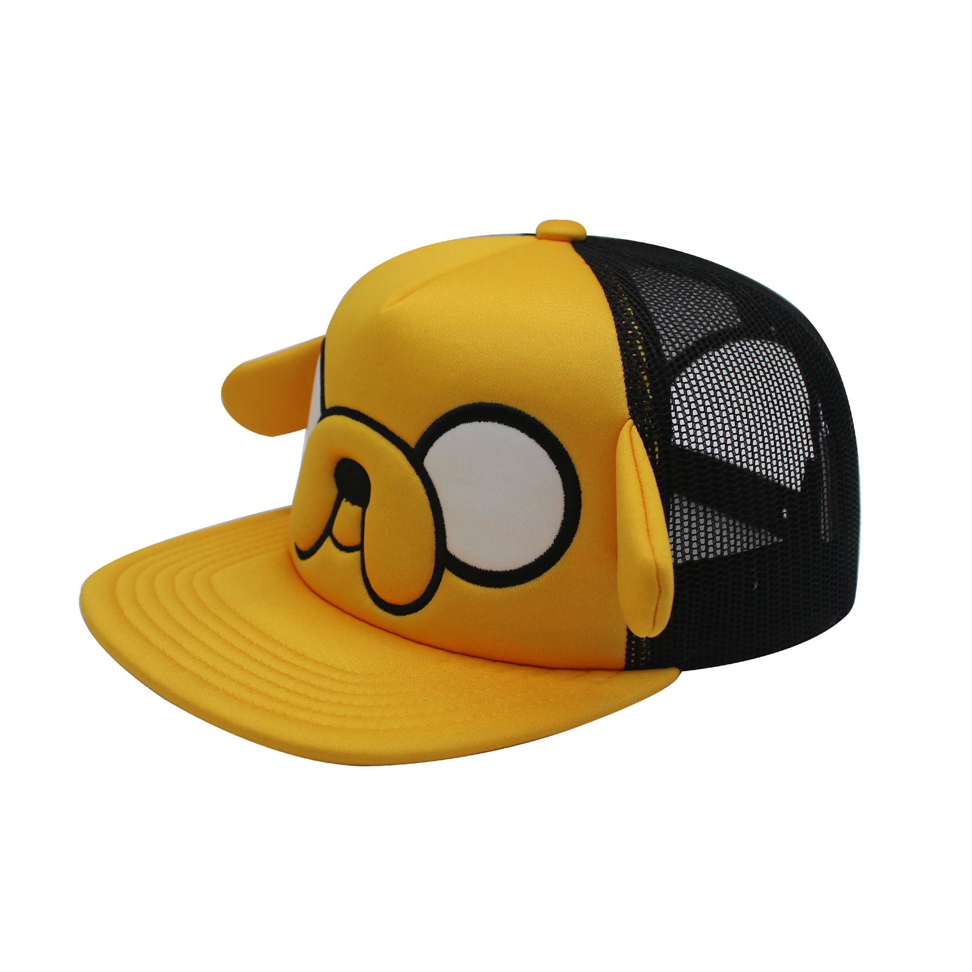 Adventure Time Jake 3D Ears Snapback Hat – Flat Brim Cartoon Character Cap