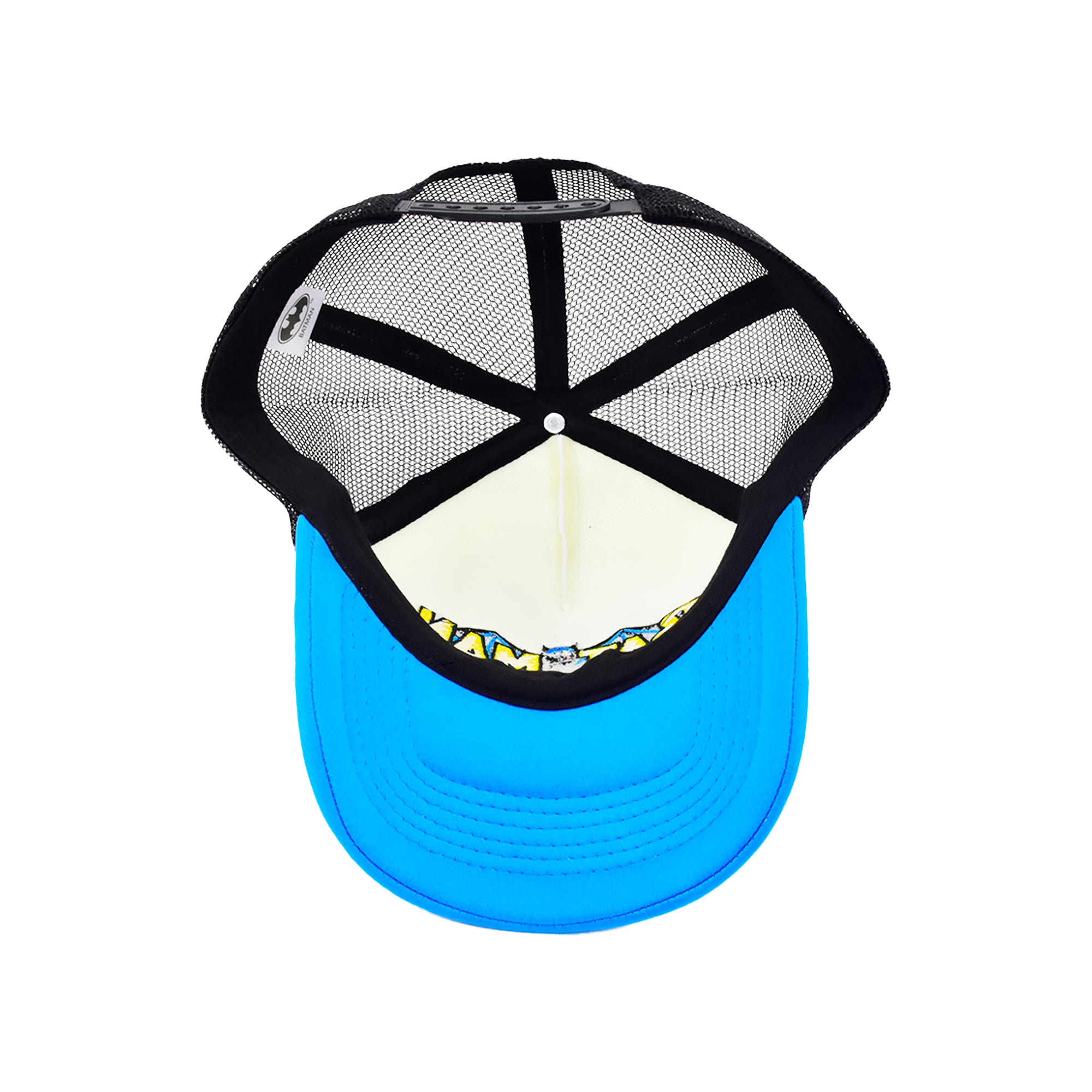 Batman Retro Logo Trucker Hat – DC Comics Mesh Snapback Cap