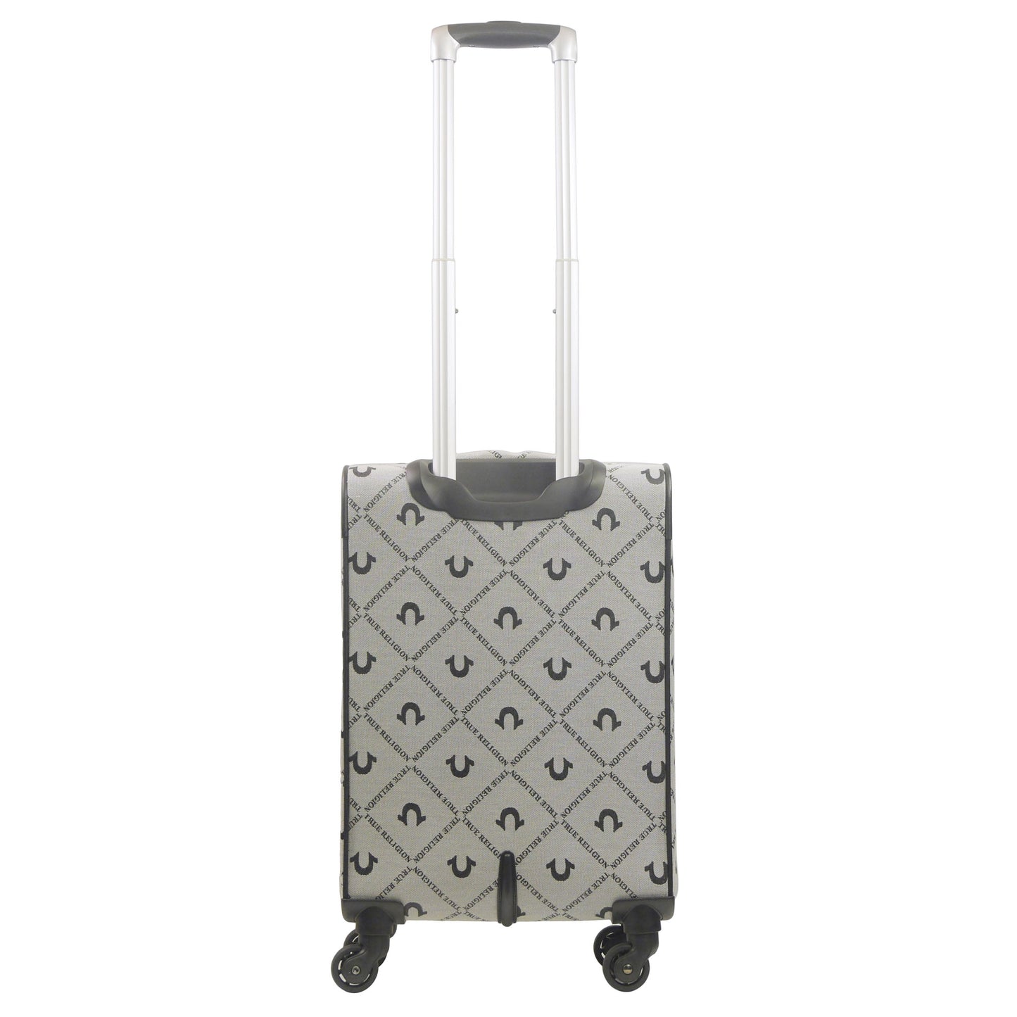 True Religion Soft Sided 23" Expandable, Spinner Luggage, BLACK