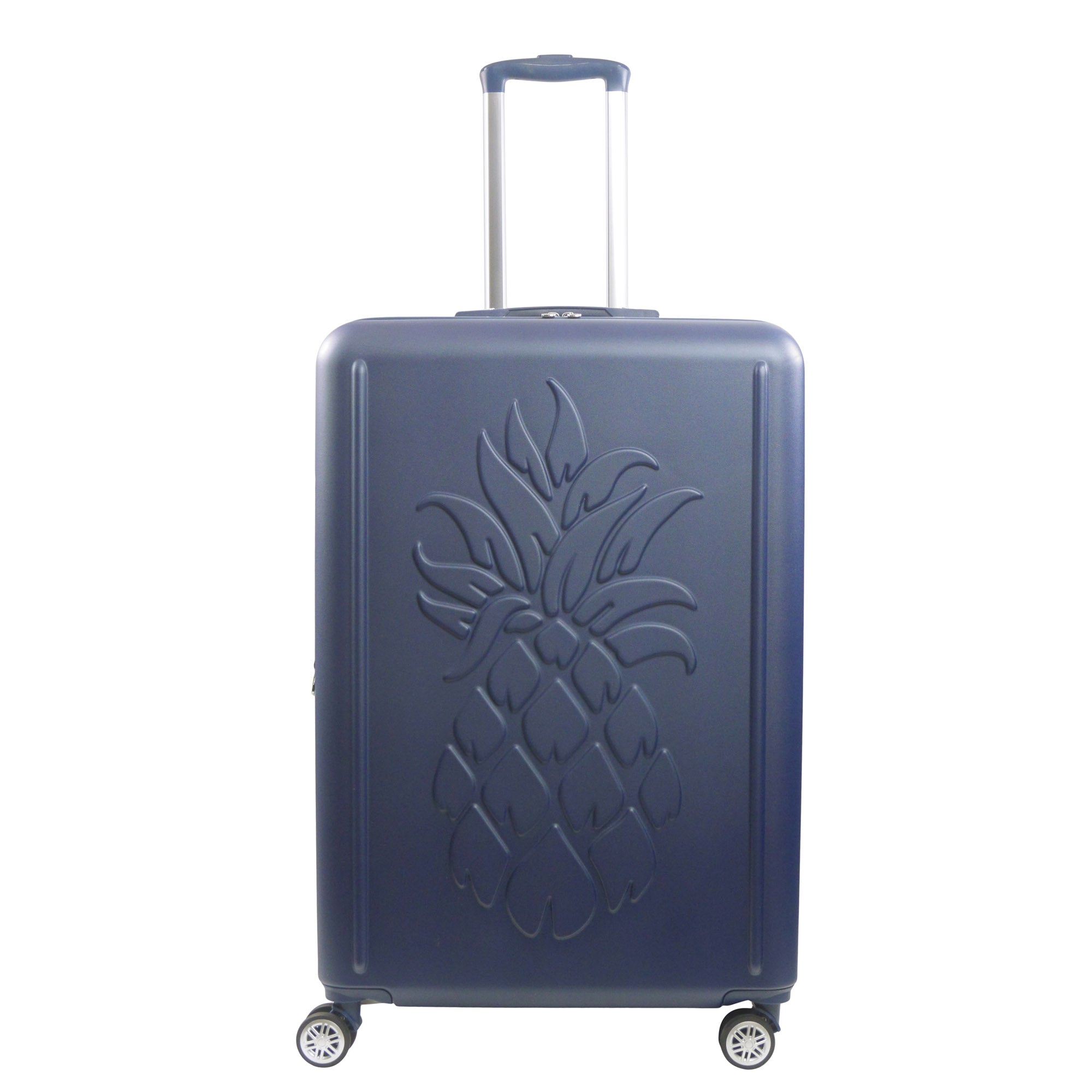 Tommy Bahama 30.5" Hard-Sided 3D Pineapple Luggage with Drawstring Bag in Navy