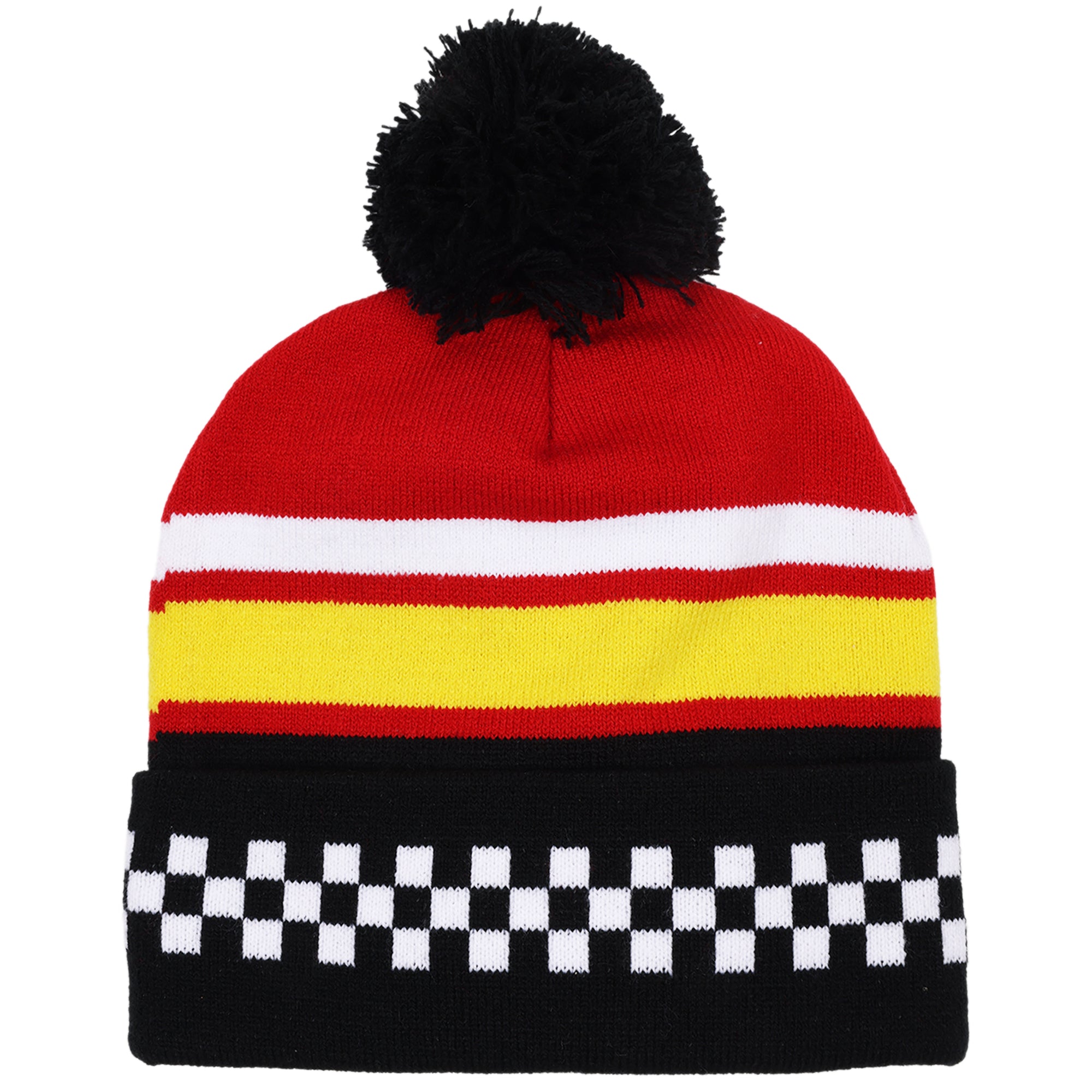 Disney Boys' Winter Hat - 2 Pack Lightning McQueen Pom Pom Beanie or Mickey Mouse Hat (4-7)