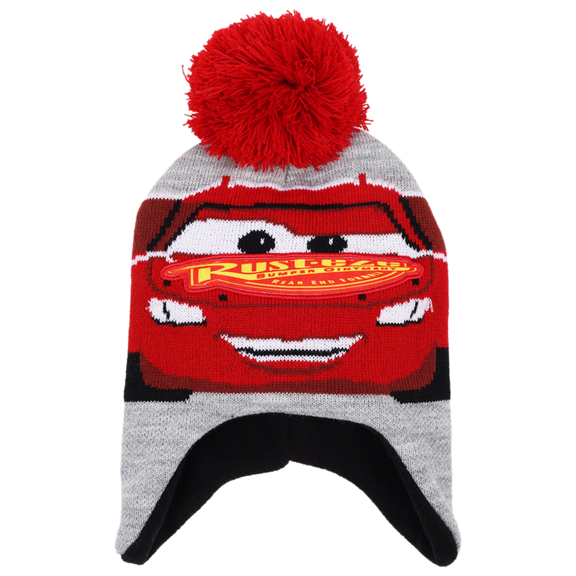 Disney Boys' Winter Hat - 2 Pack Lightning McQueen Pom Pom Beanie or Mickey Mouse Hat (4-7)