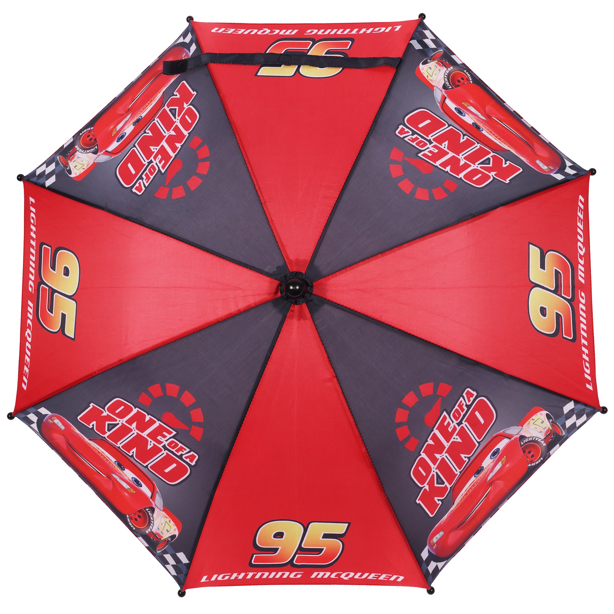 Disney Pixar Cars Lightning McQueen “One of a Kind” Kids Umbrella – 31” Arc Red Umbrella (8 Panel)