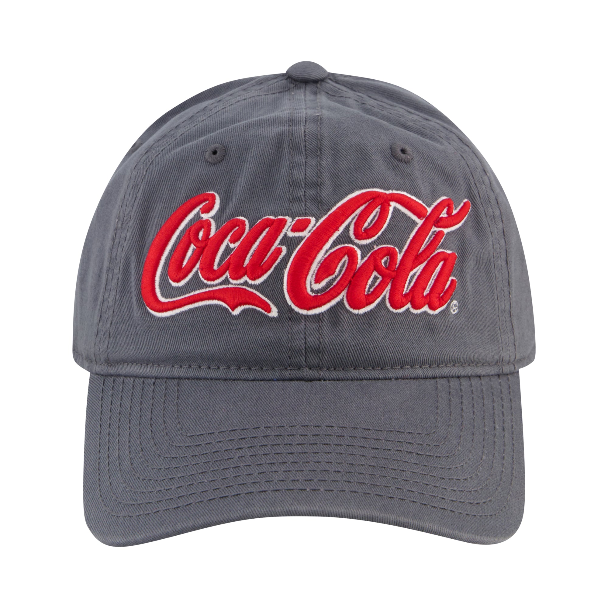 Coca-Cola Classic Logo Grey Dad Hat - Vintage Style
