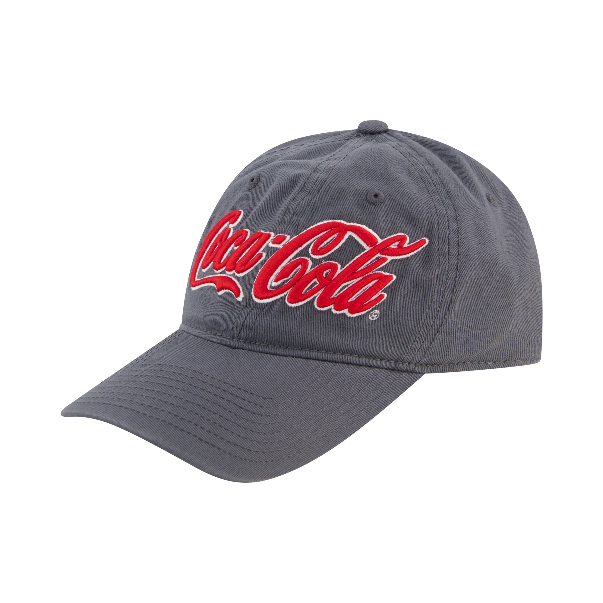 Coca-Cola Classic Logo Grey Dad Hat - Vintage Style