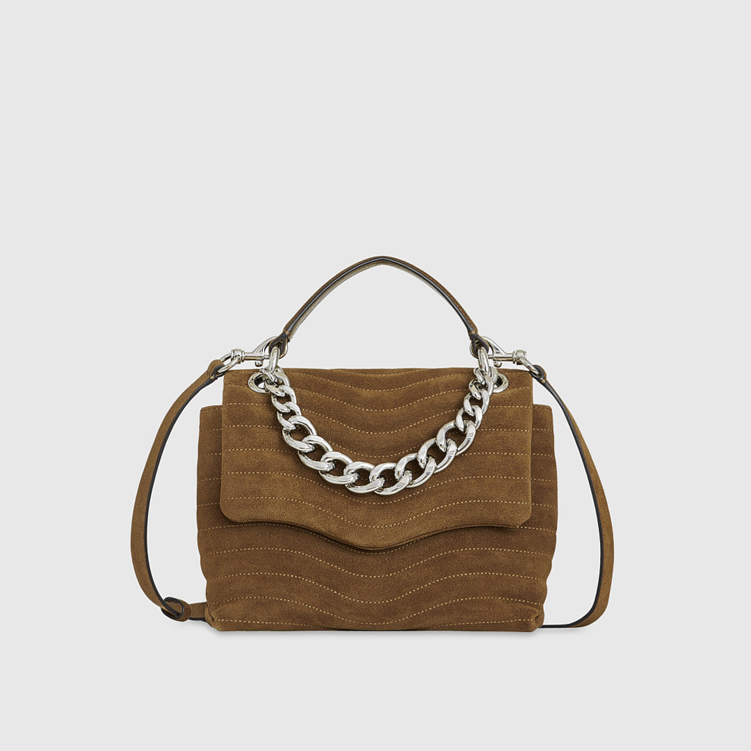 Rebecca Minkoff M.A.B. Quilted Top Handle Satchel Whiskey