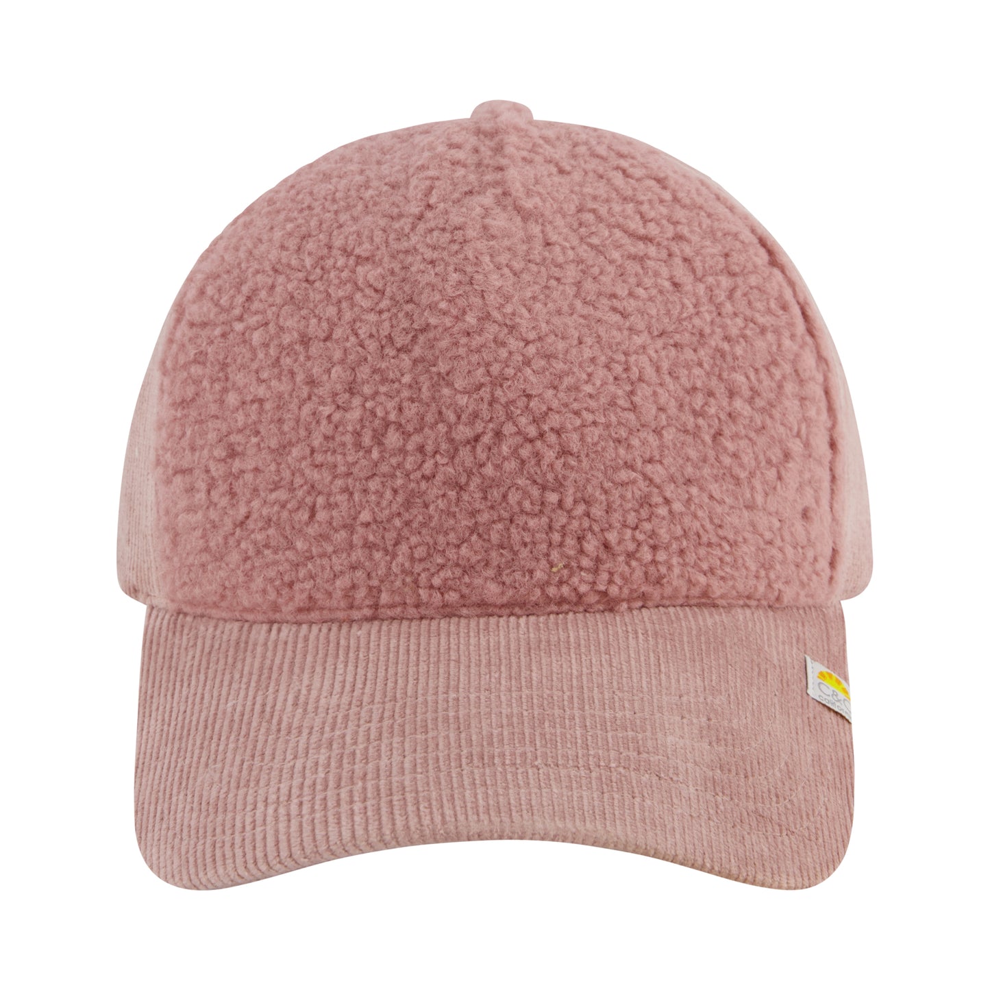 Concept One Women's C & C California Cap, Corduroy and Sherpa Baseball Hat with Curved Brim