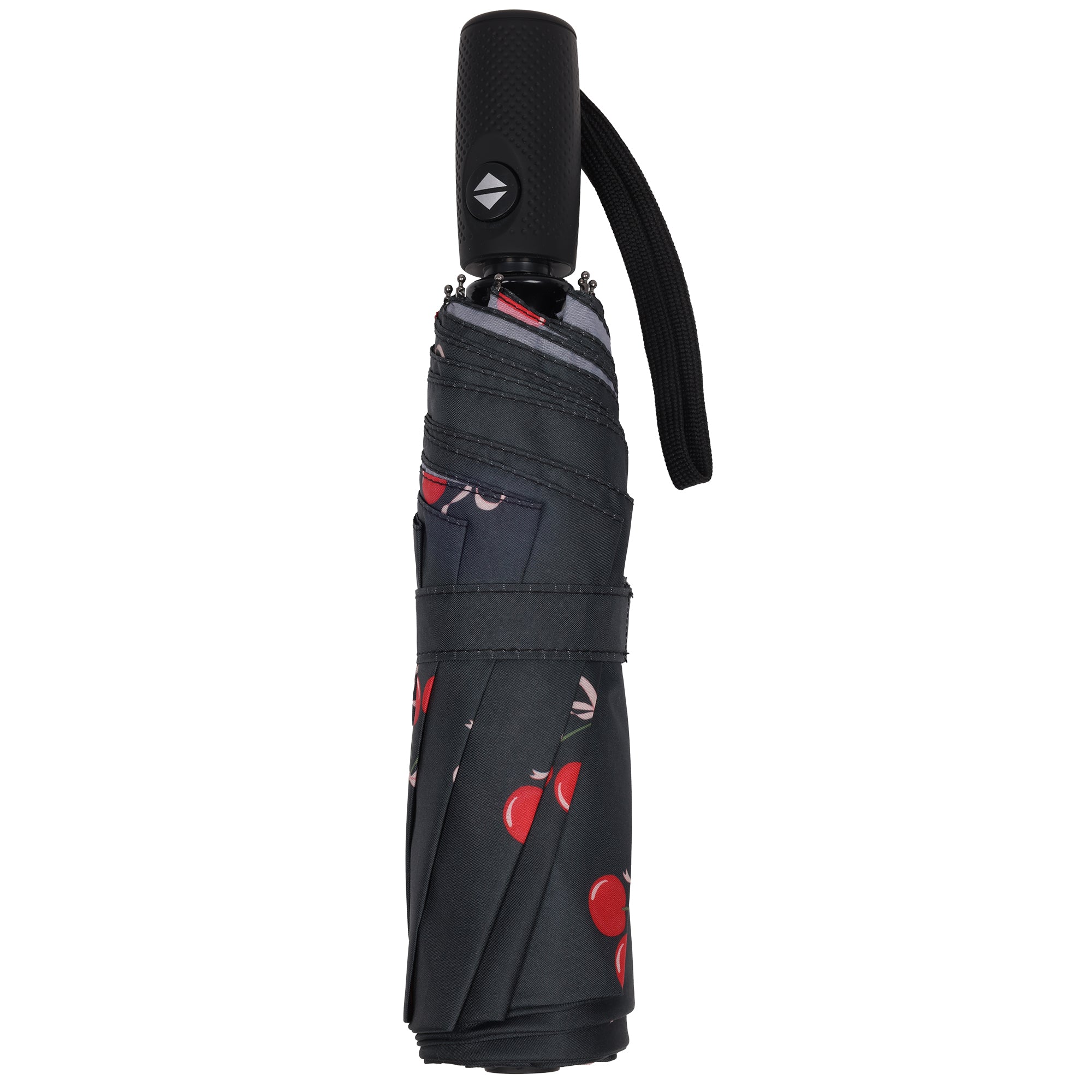 C & C California Cherry Bow Printed Compact Umbrella with Automatic Open/Close