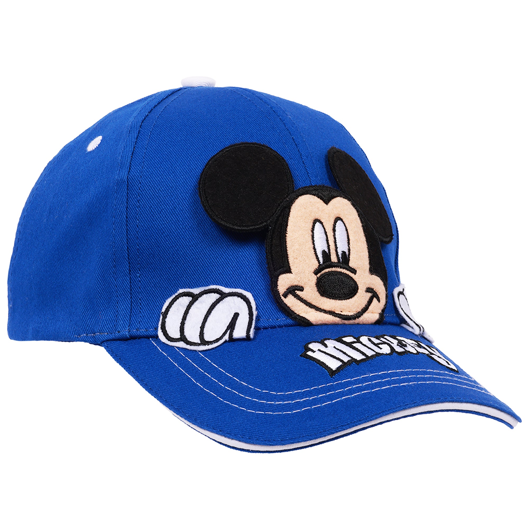 Disney Mickey Mouse Peak-A-Boo Baseball Cap Age 4-7 -Blue