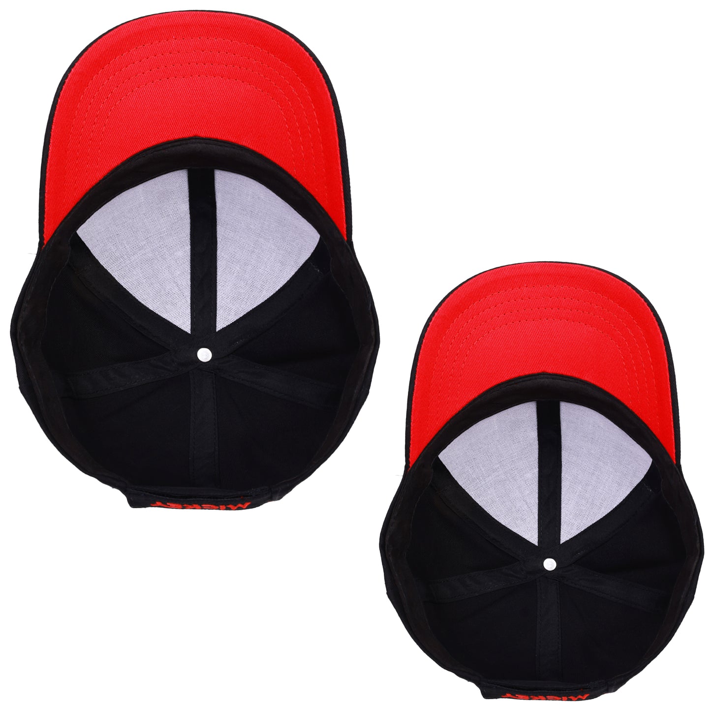 Disney Mickey Mouse Daddy & Me Baseball Cap Set – Matching Adjustable Ears Hats for Boys and Toddlers (Ages 2–4)