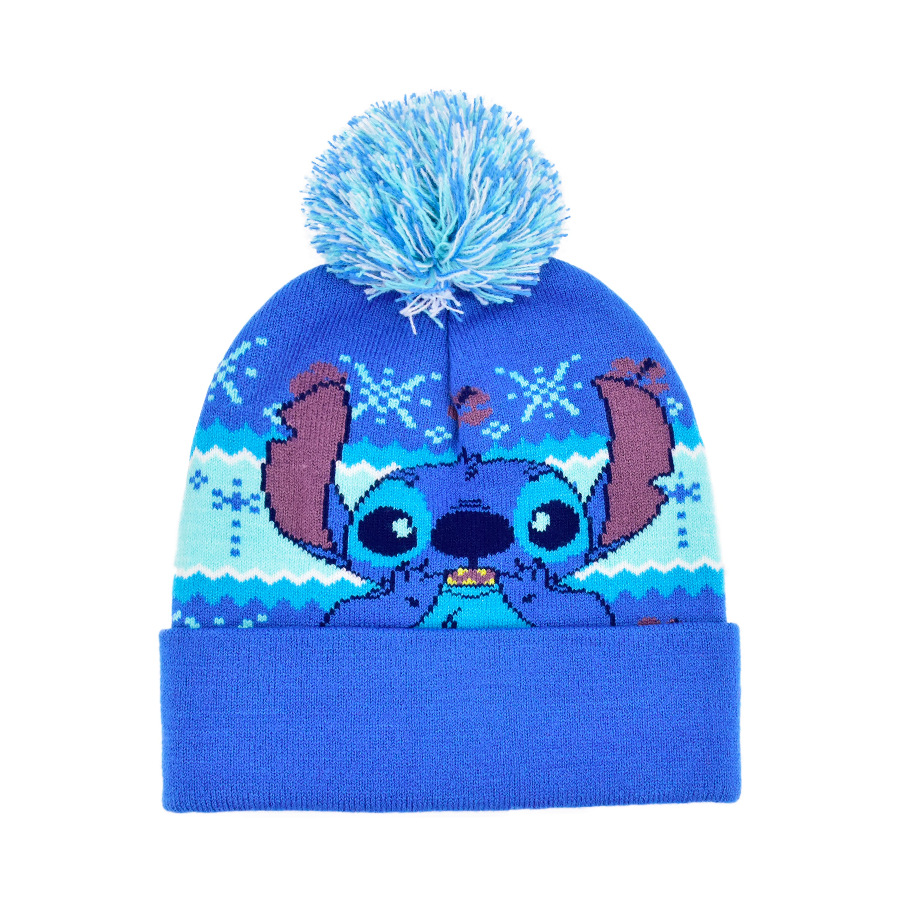 Disney Stitch Christmas Beanie with Pom
