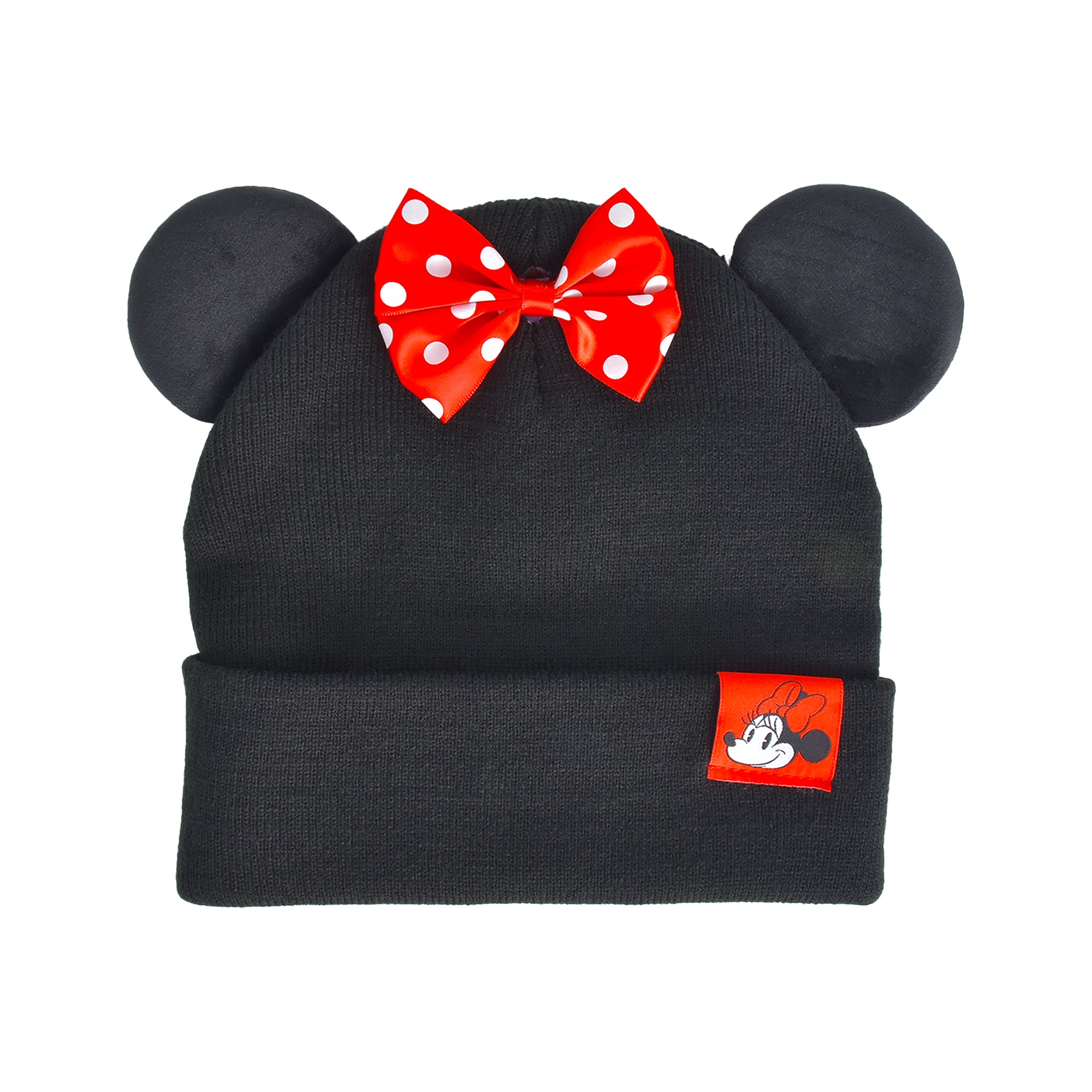Disney Minnie Mouse 3D Ears & Bow Beanie