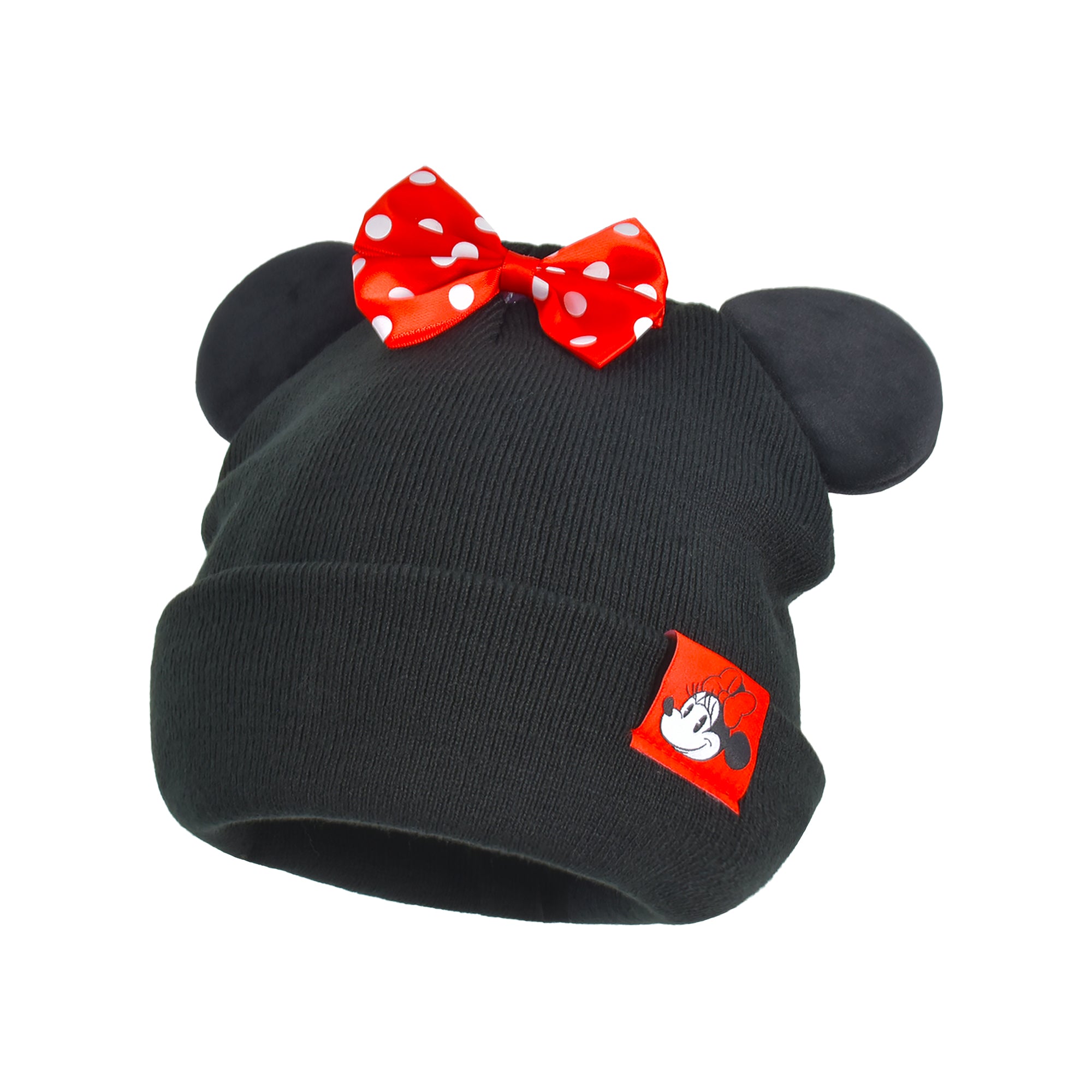 Disney Minnie Mouse 3D Ears & Bow Beanie