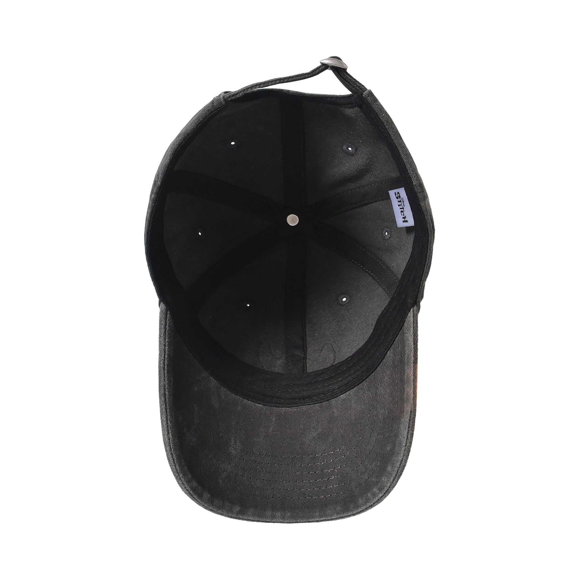 Disney Stitch Dad Hat, Adjustable Cotton Baseball Cap with Curved Brim, Black