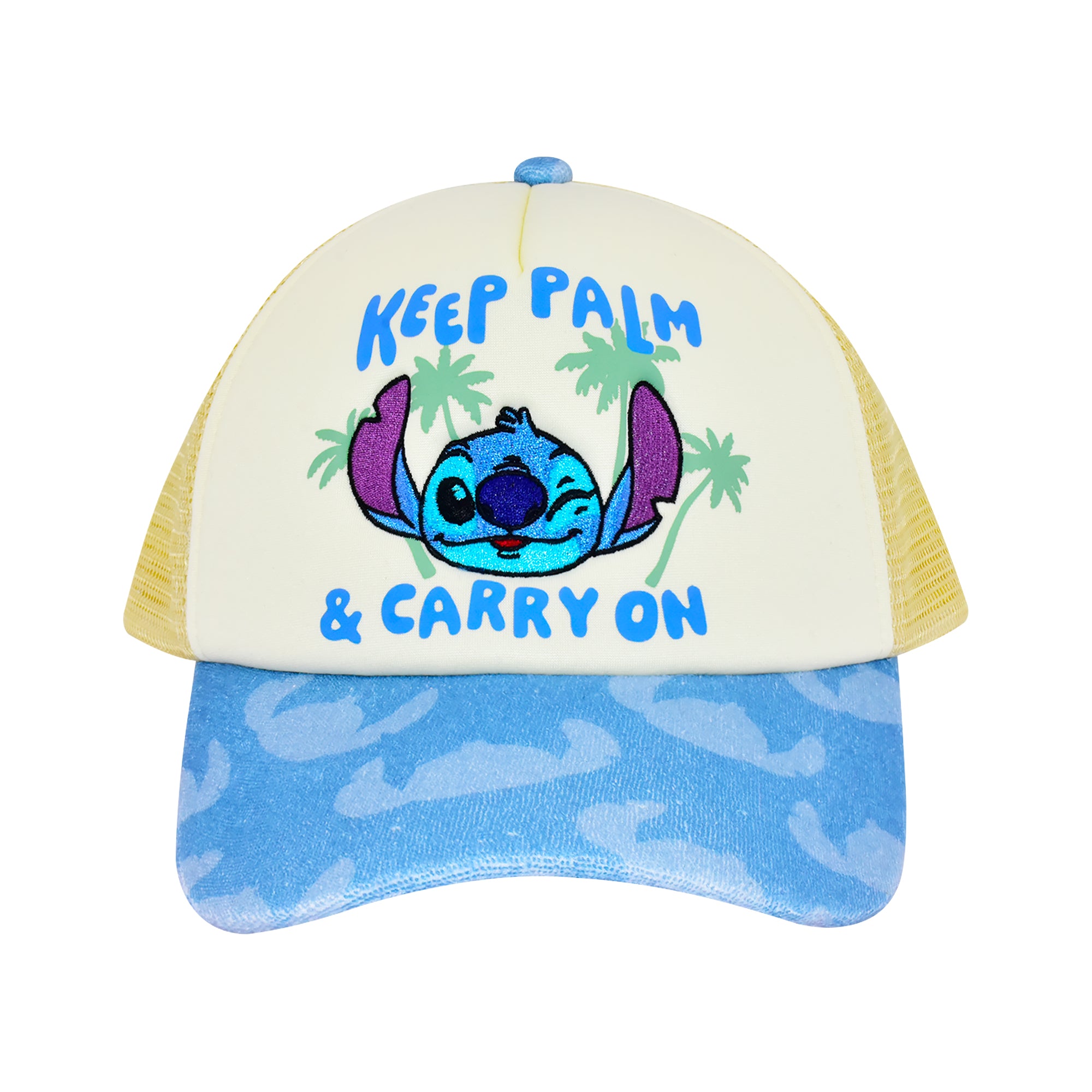 Disney Stitch Dad Hat, Adult Cotton Baseball Cap with Curved Brim