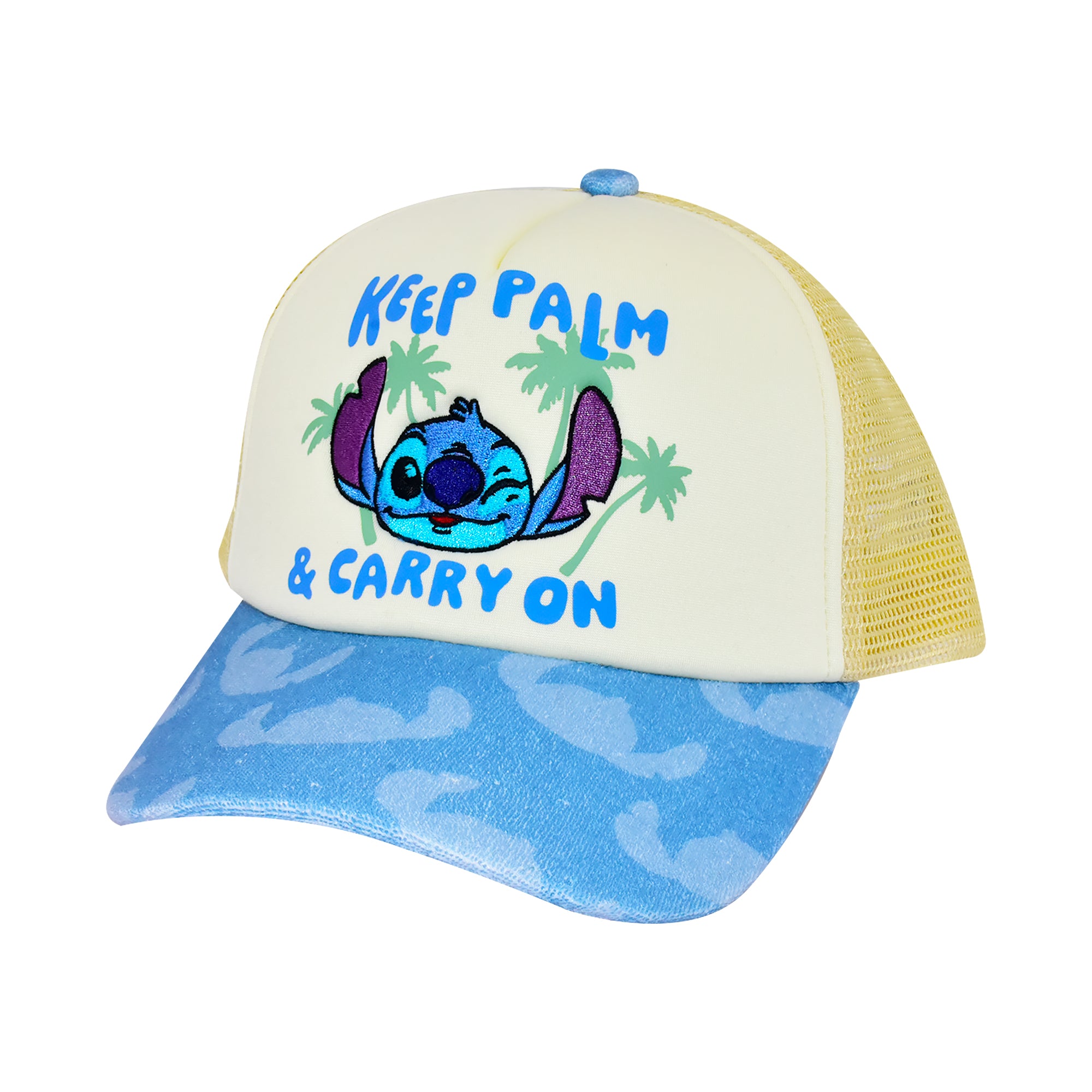 Disney Stitch Dad Hat, Adult Cotton Baseball Cap with Curved Brim