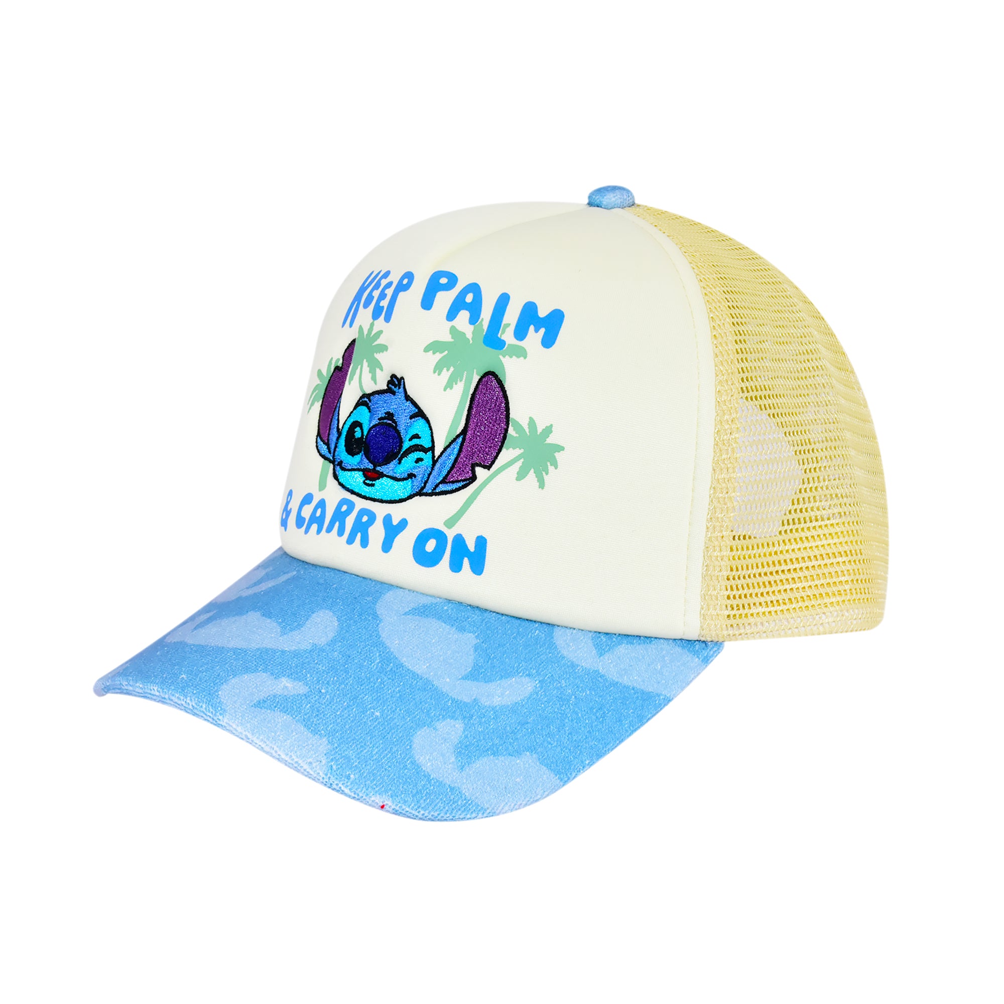 Disney Stitch Dad Hat, Adult Cotton Baseball Cap with Curved Brim