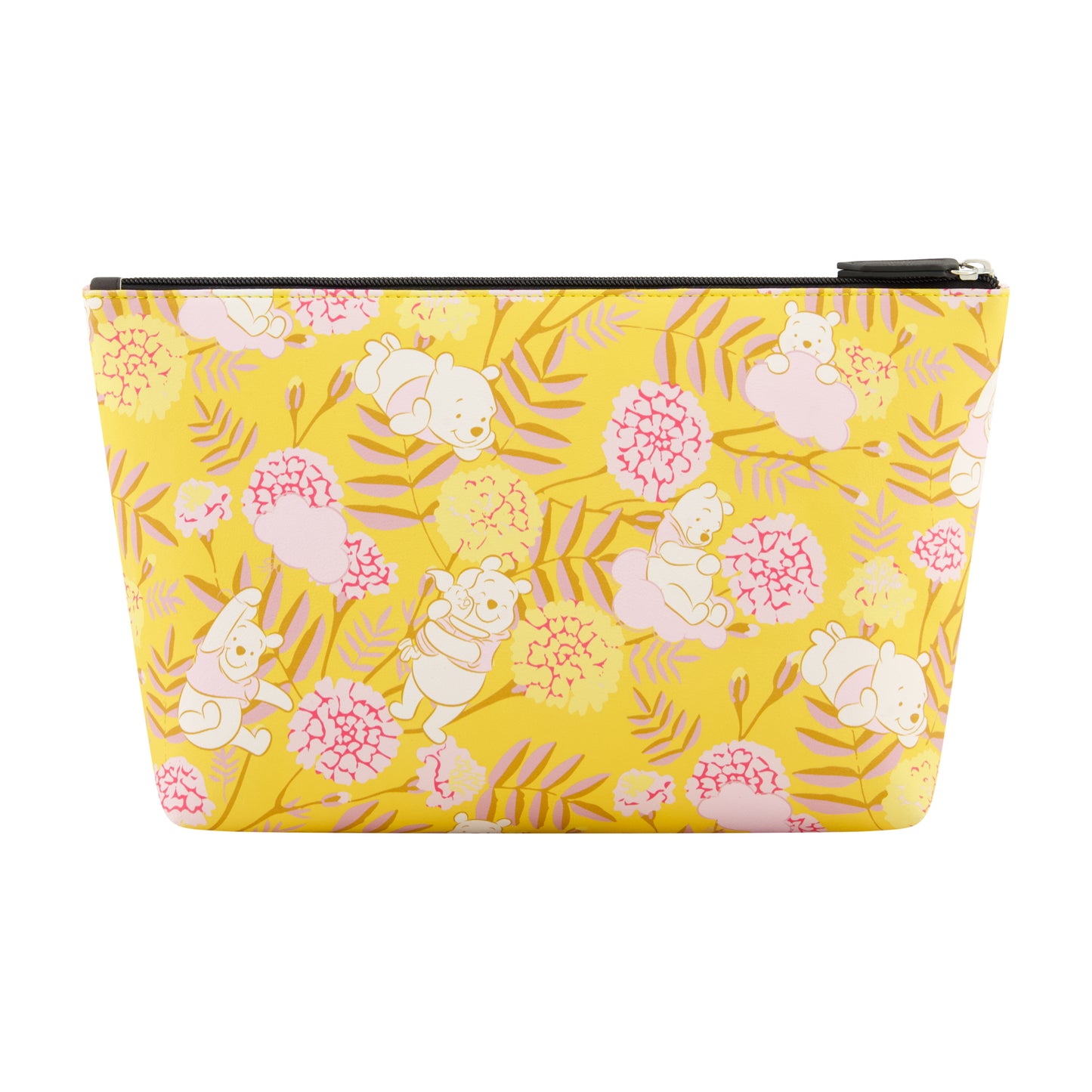 Disney Winnie the Pooh Women's Makeup Bag, Small Travel Cosmetic Zipper Pouch Organizer, Honey