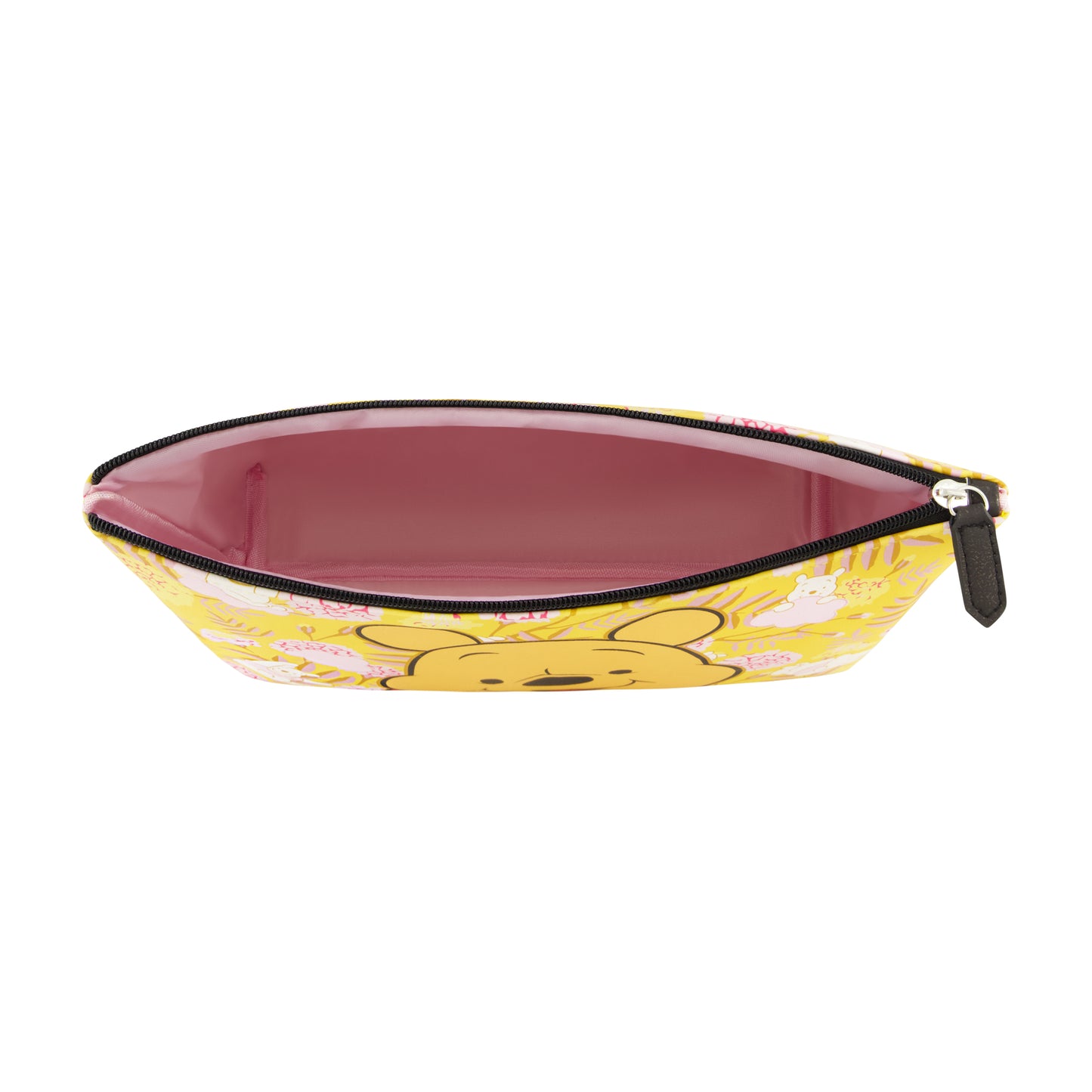 Disney Winnie the Pooh Women's Makeup Bag, Small Travel Cosmetic Zipper Pouch Organizer, Honey
