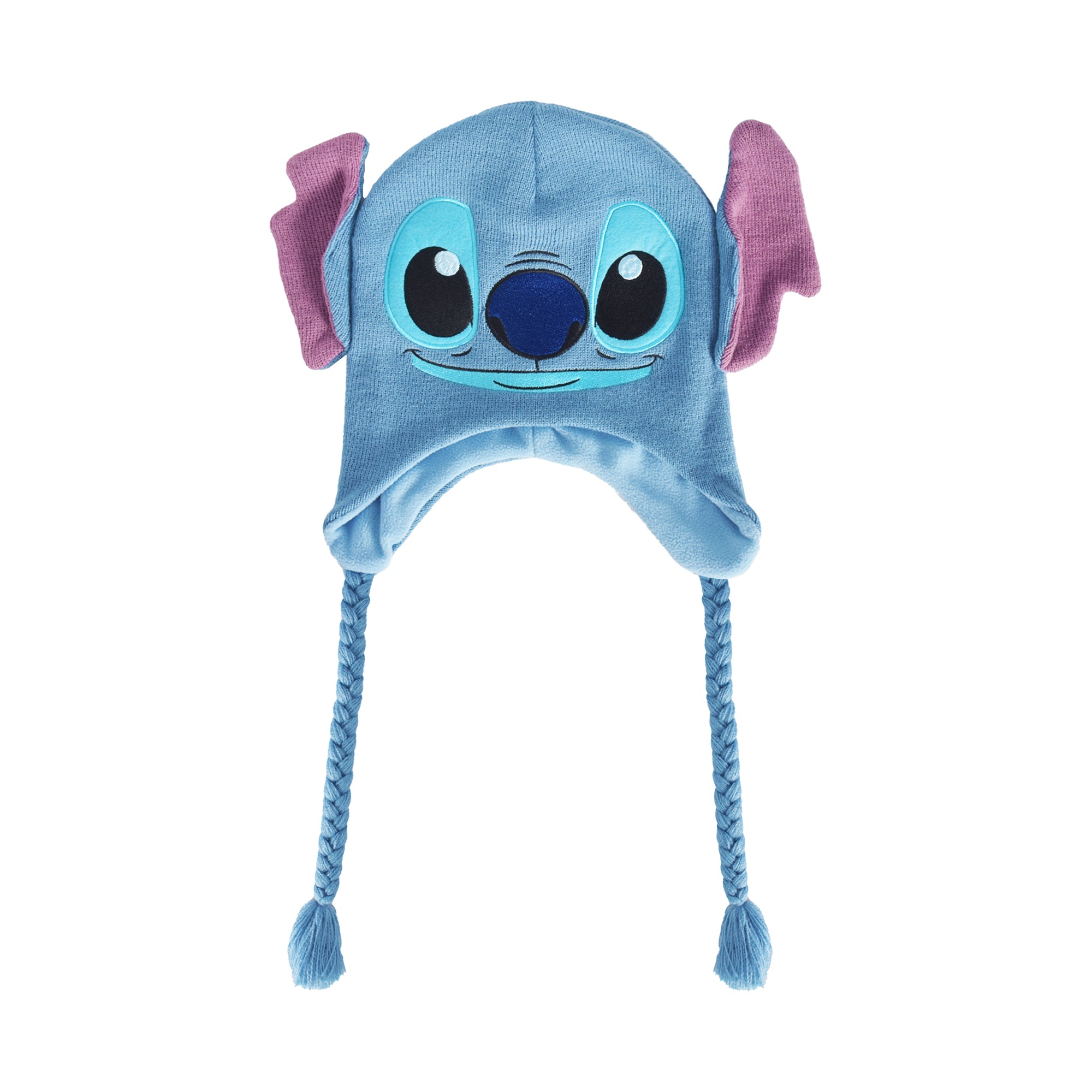Disney's Lilo and Stitch Acrylic Winter Peruvian Beanie with Tassels, Blue