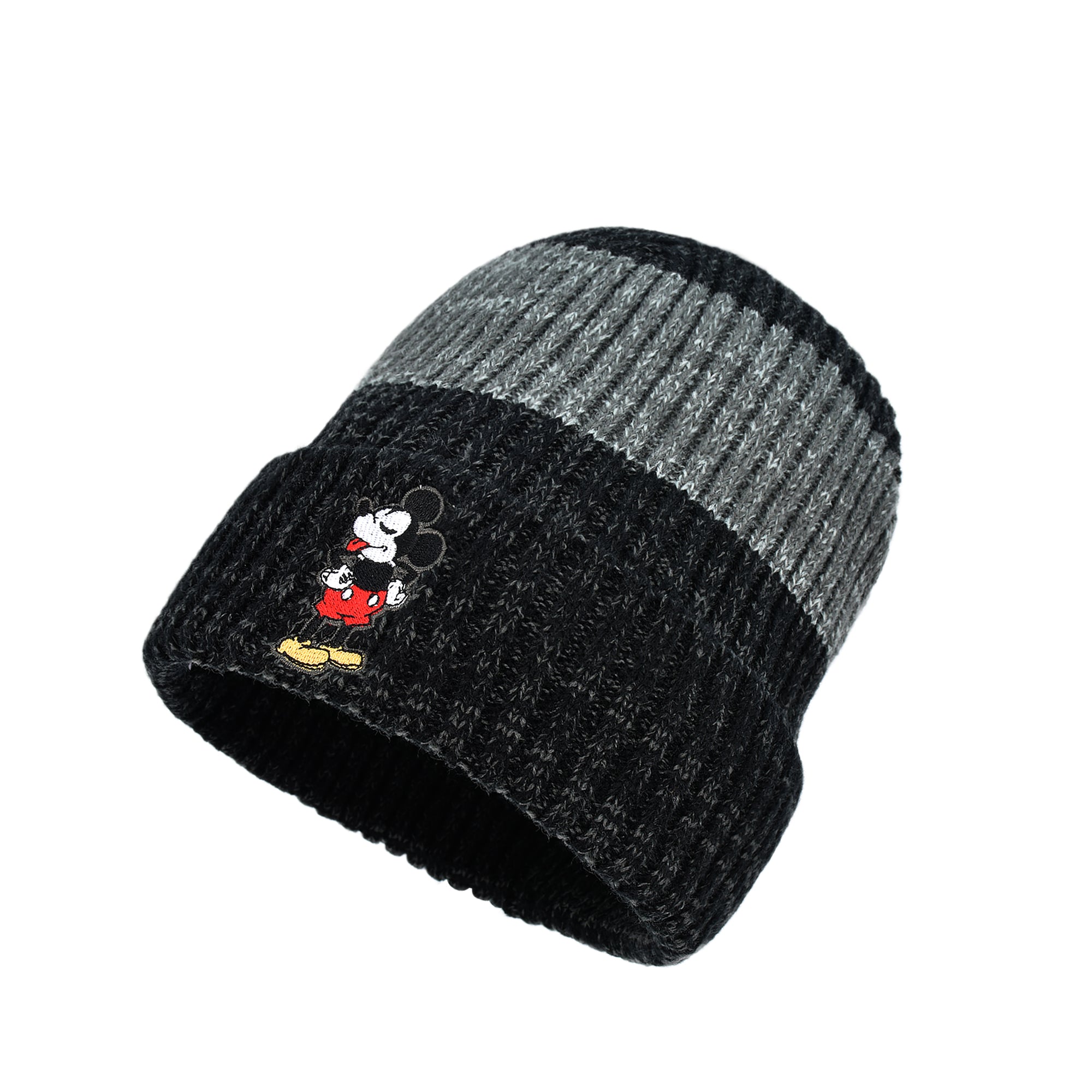 Concept One Disney Mickey Mouse Cuffed Beanie Hat, Knitted Stocking Cap
