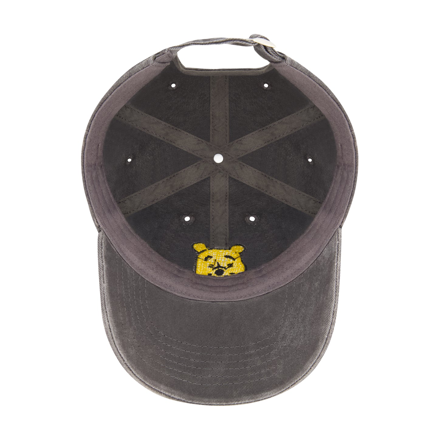 Disney Pooh Head Chenille Patch Dad Cap,Black